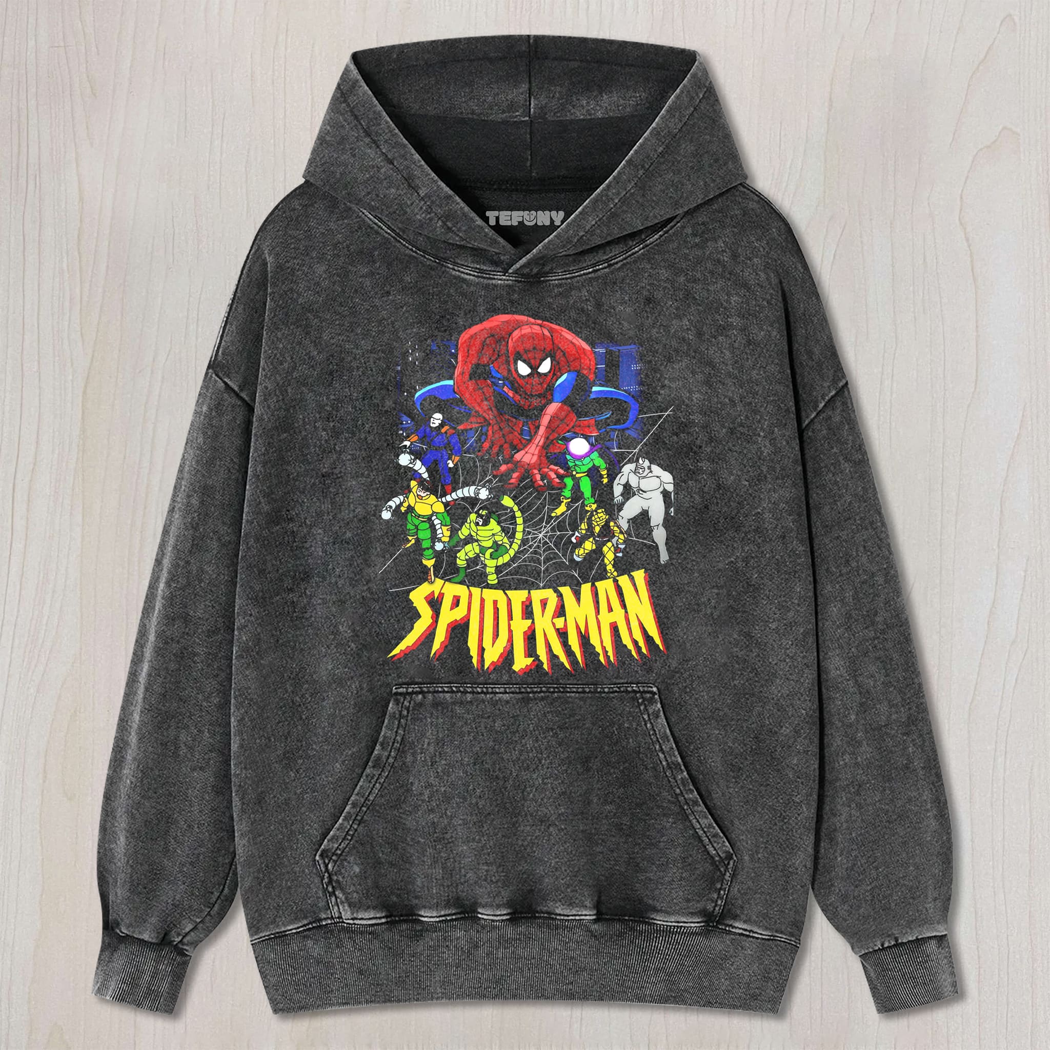 SPIDERMAN THE ANIMATED SERIES V2 UNISEX TEE, TANK TOP, LAYERED LS, SWEATSHIRT & HOODIE