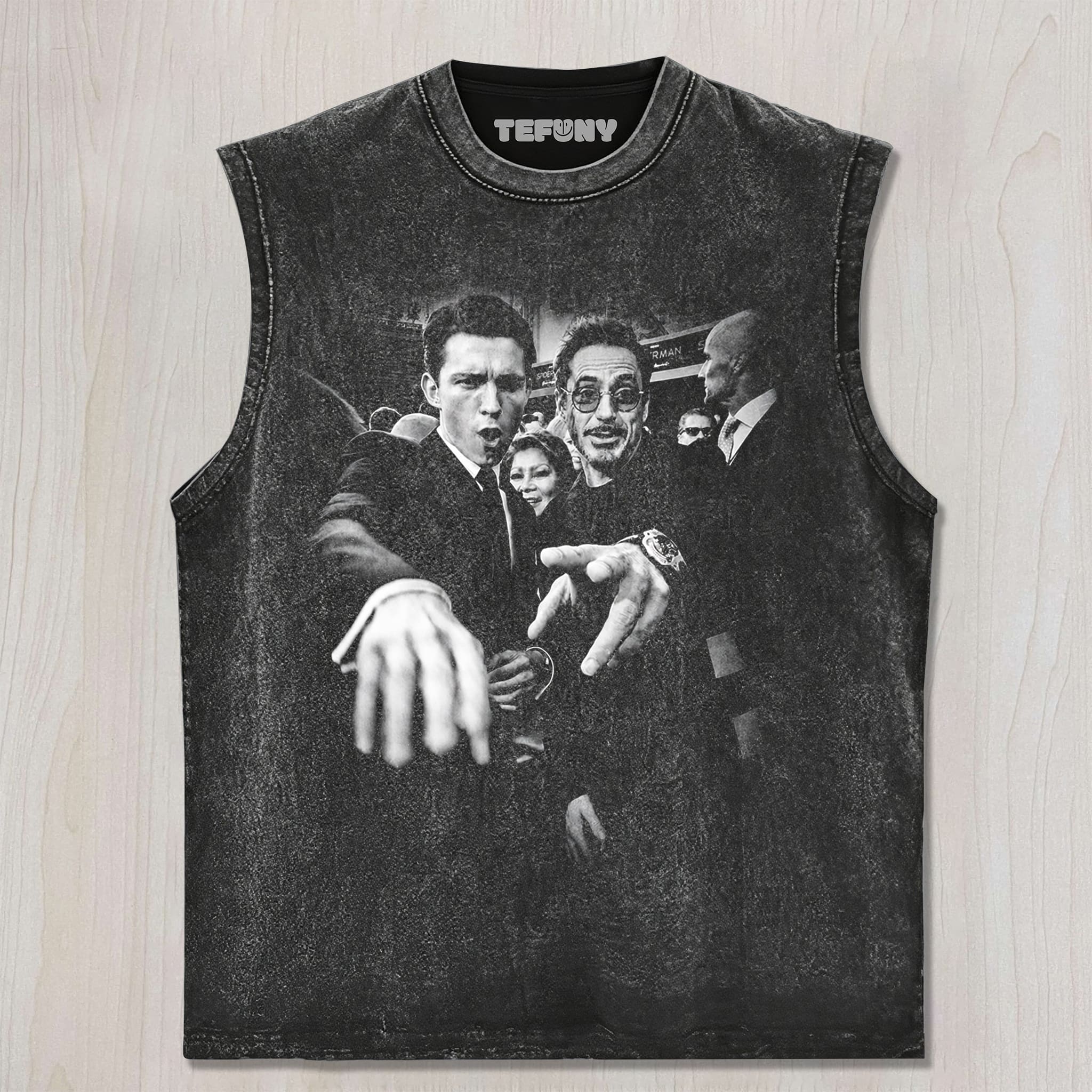 SPIDER MAN TOM & IRON MAN ROBERT UNISEX TEE, TANK TOP, LAYERED LS, SWEATSHIRT & HOODIE