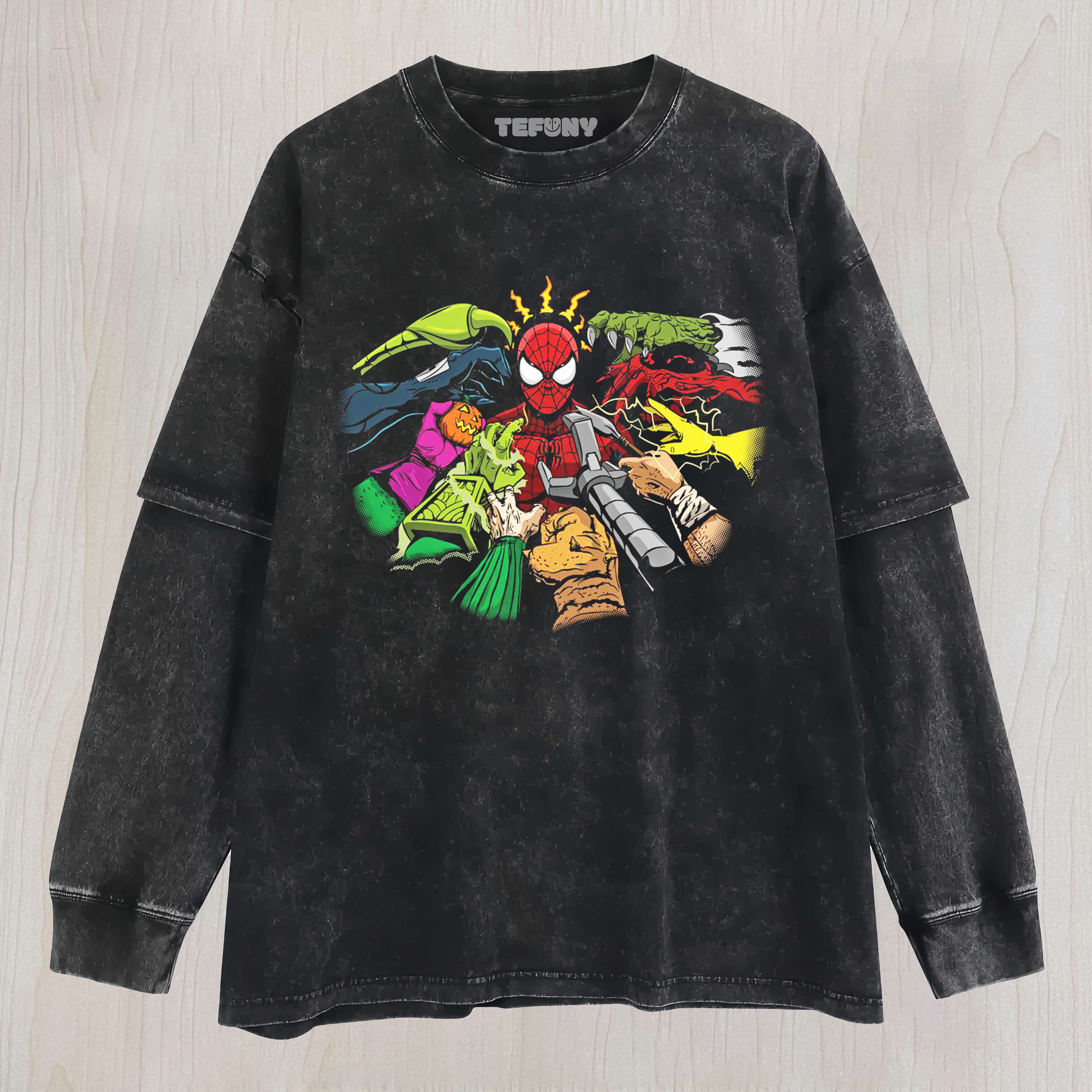 SPIDERMAN A3 LAYERED LONG SLEEVE