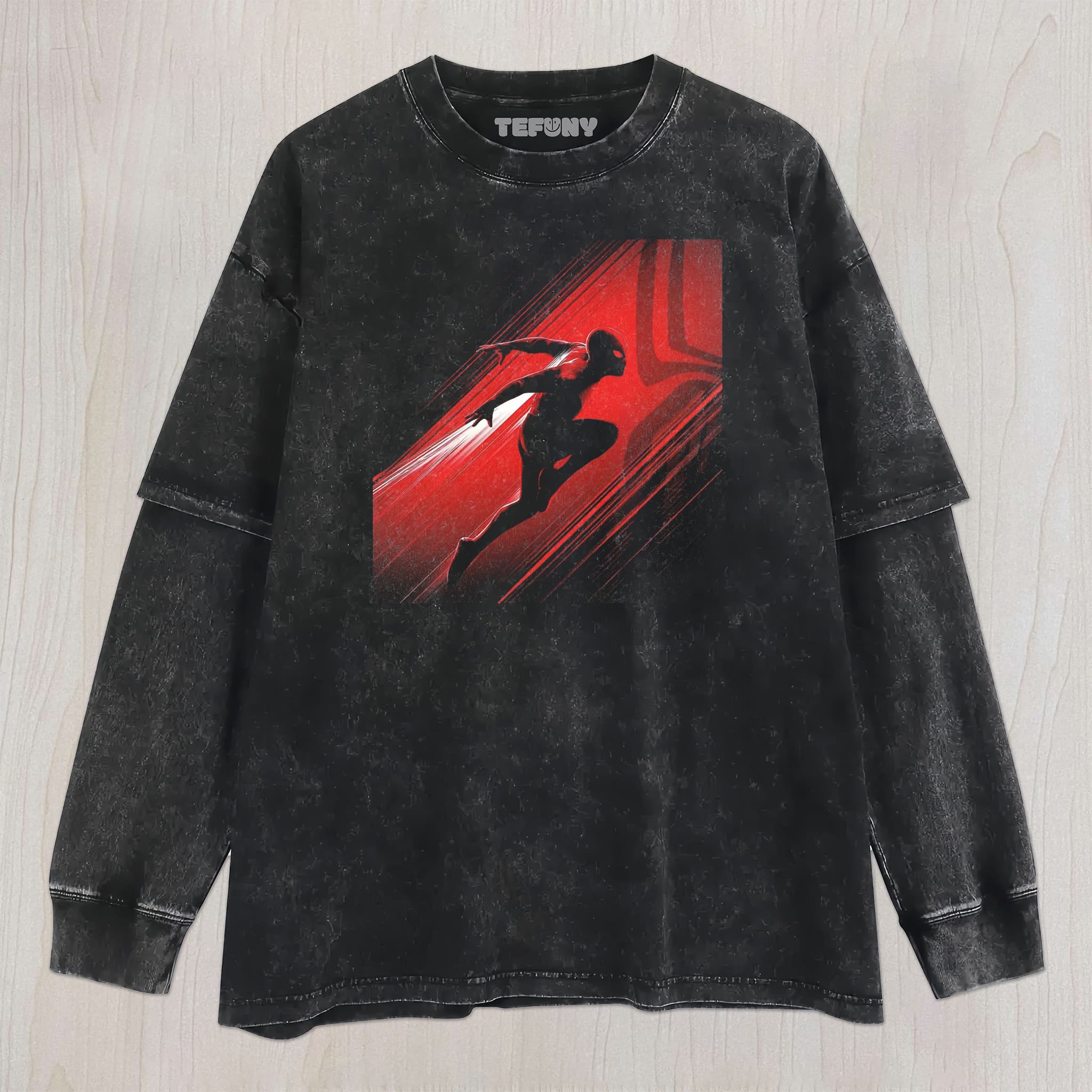 SPIDER SHADOW HERO GRAPHIC V2 UNISEX TEE, TANK TOP, LAYERED LS, SWEATSHIRT & HOODIE