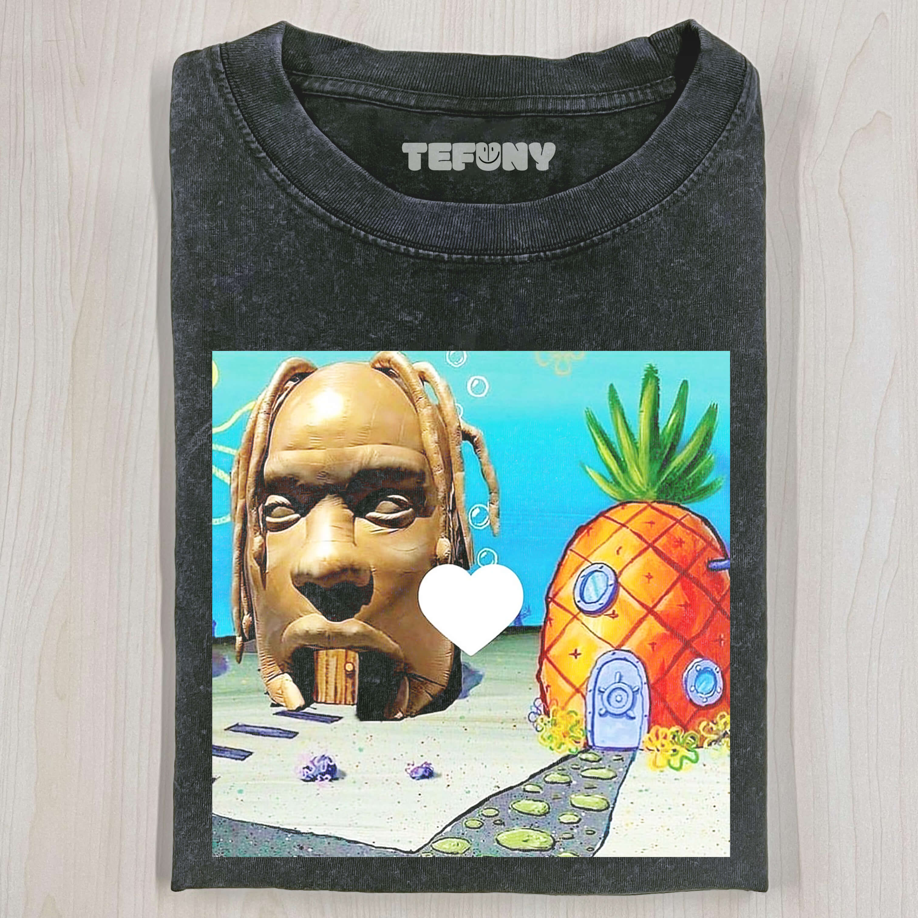 SPONGEBOB HOUSE & TRAVIS SCOTT T-SHIRT