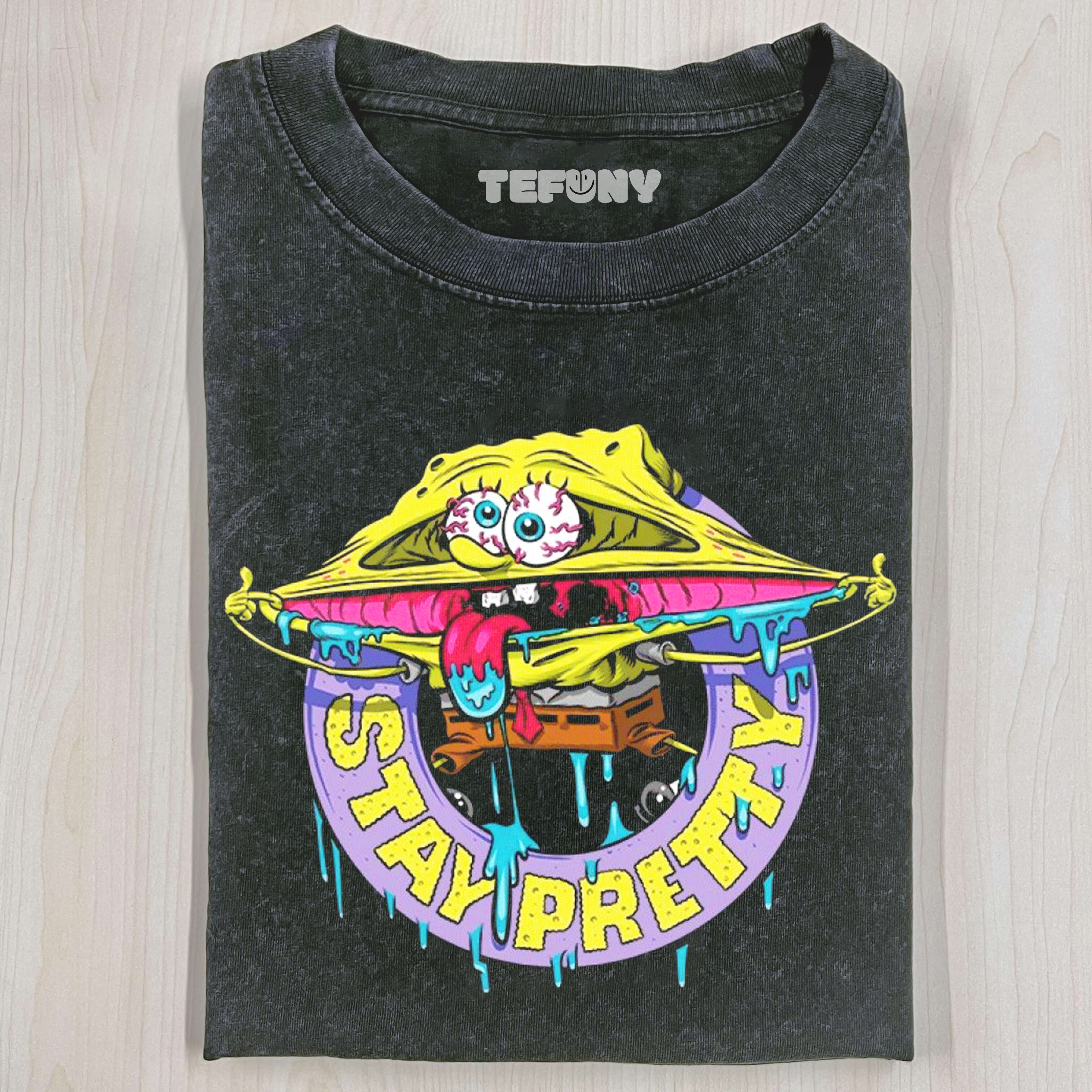 SPONGEBOB SQUAREPANTS WITH HIS MOUTH OPEN T-SHIRT