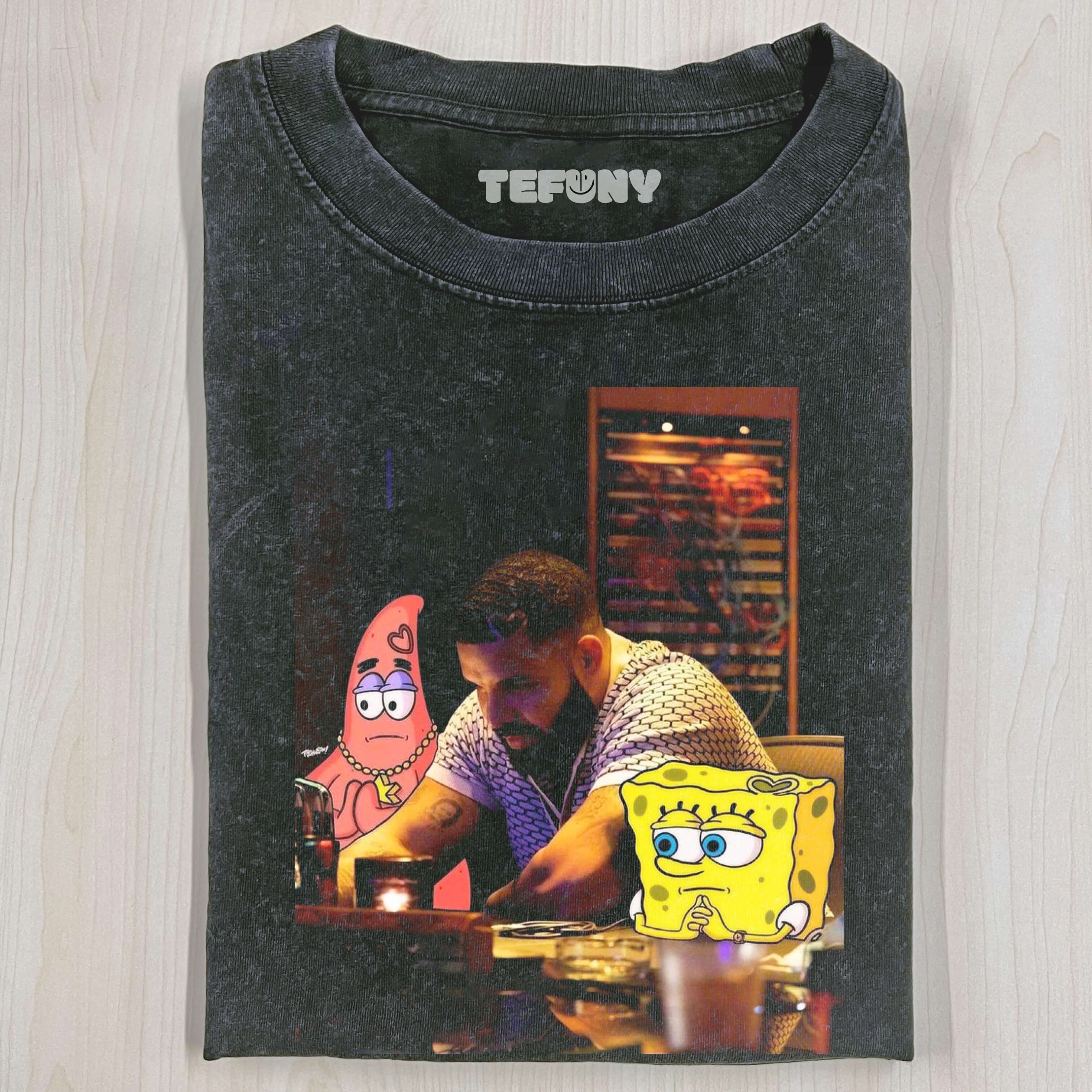 SPONGEBOB SQUAREPANTS & PATRICK STAR & DRAKE T-SHIRT