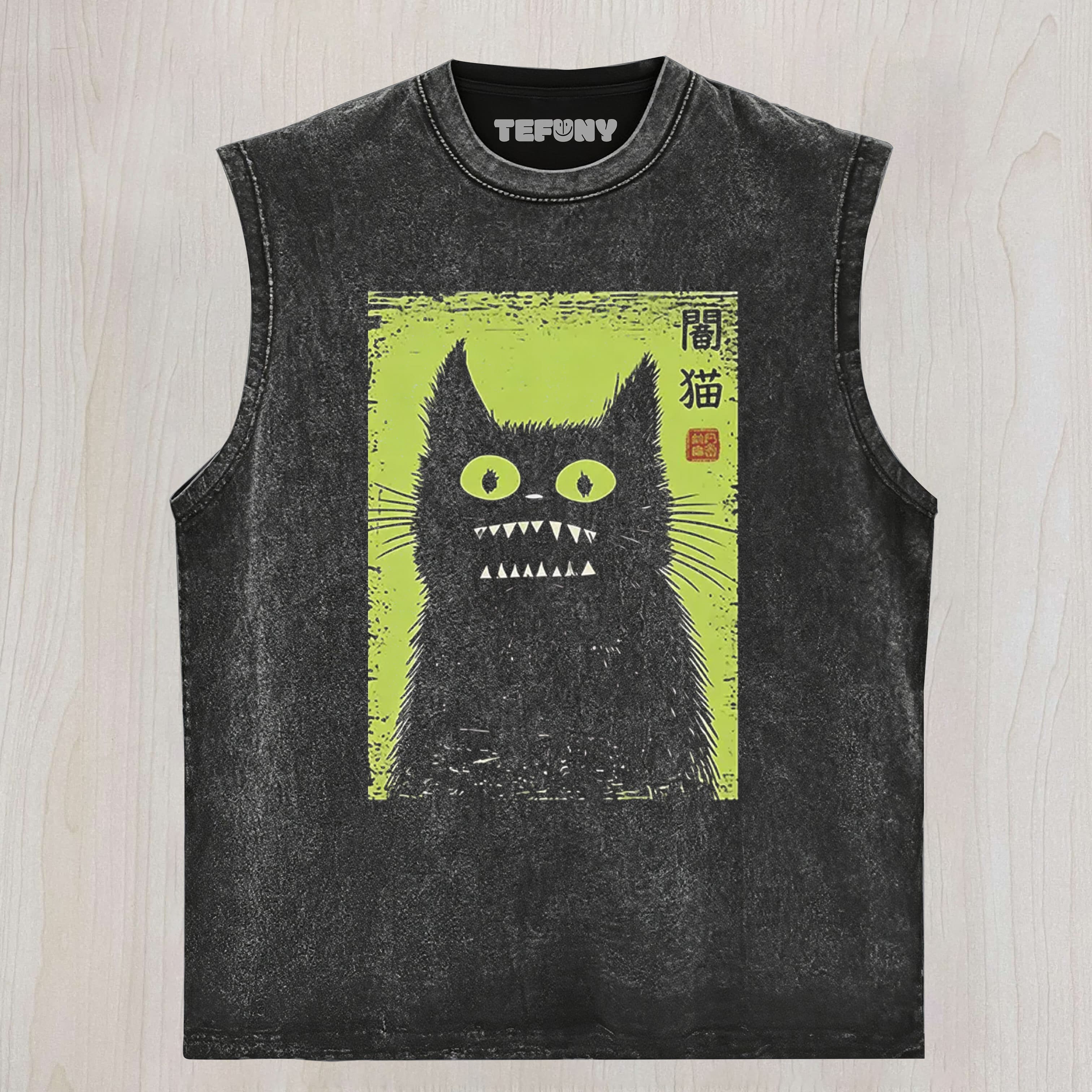 SPOOKY BLACK CAT UNISEX TEE, TANK TOP, LAYERED LS, SWEATSHIRT & HOODIE