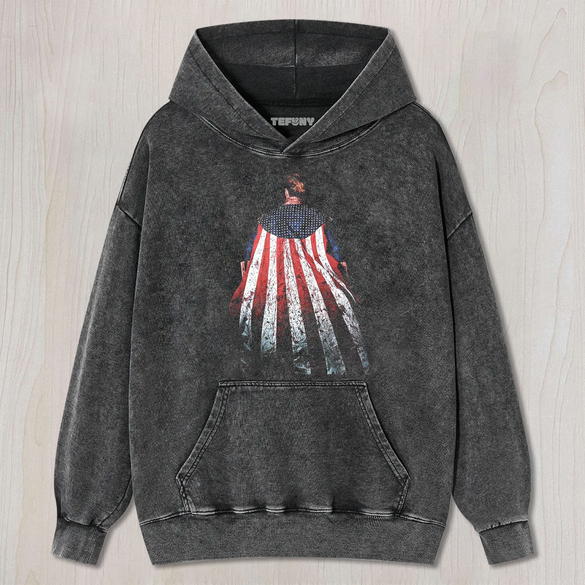 STAR FLAG BACK UNISEX TEE, TANK TOP, LAYERED LS, SWEATSHIRT & HOODIE