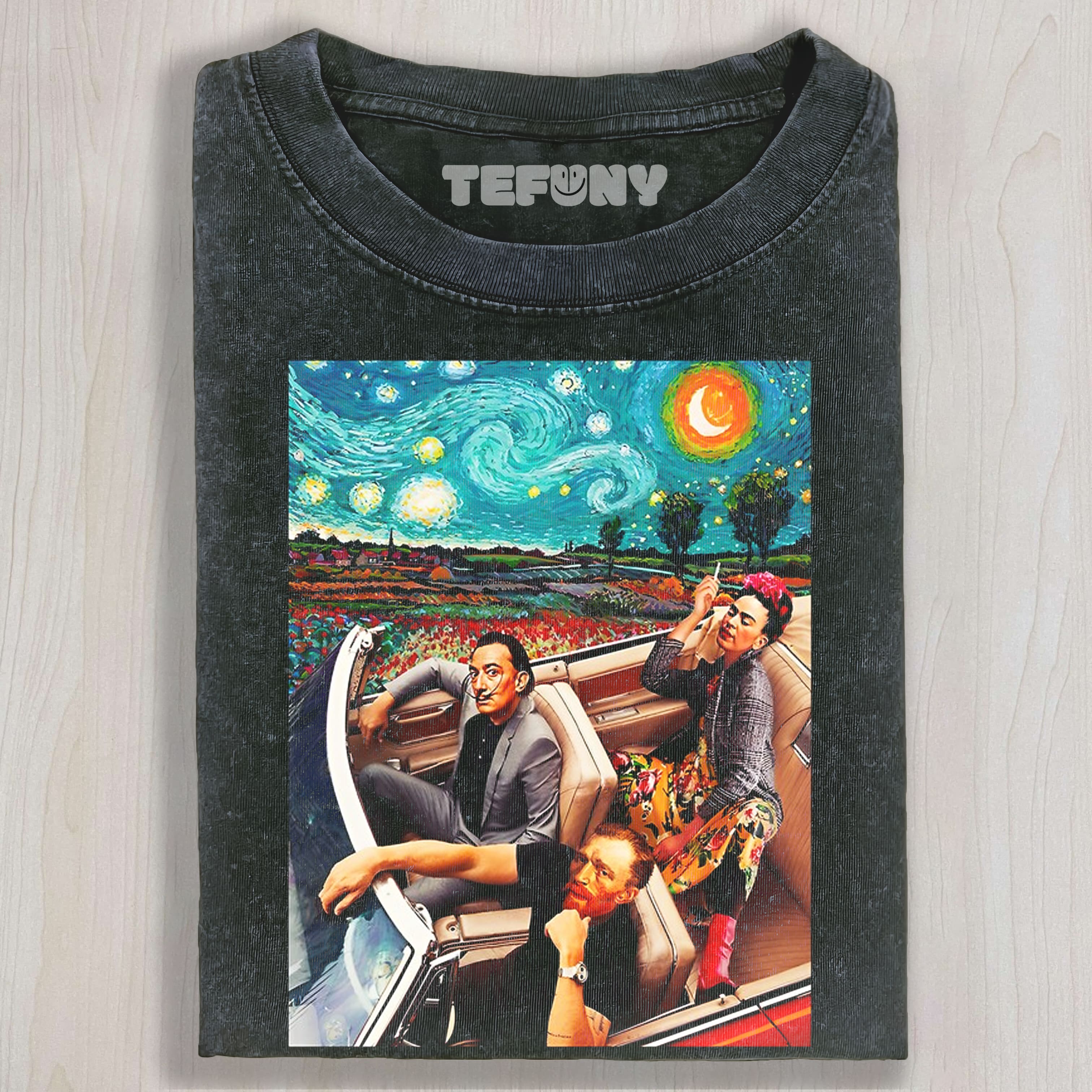 STARRY NIGHT IN THE CAR UNISEX TEE, TANK TOP, LAYERED LS, SWEATSHIRT & HOODIE