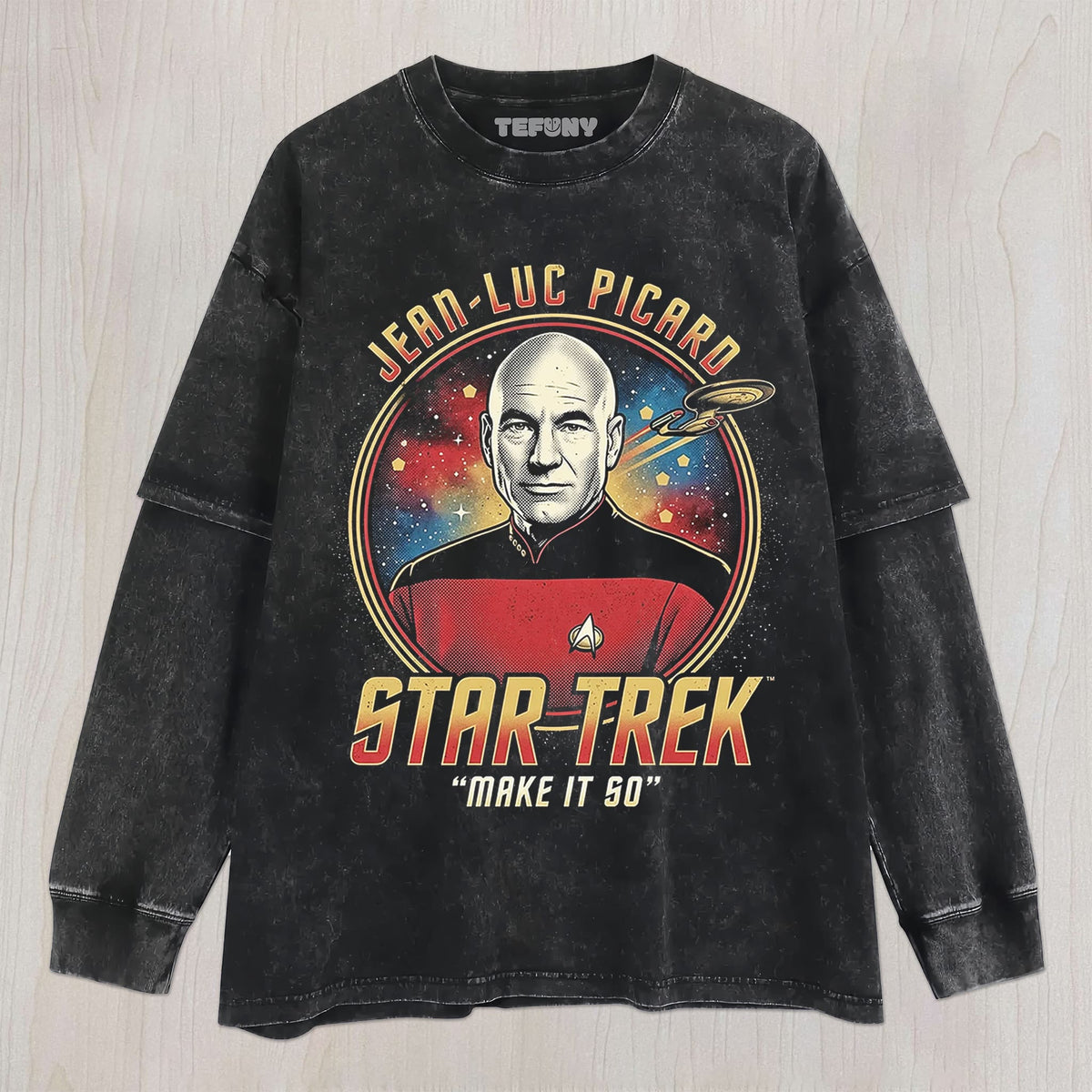 STAR TREK V1 UNISEX TEE, TANK TOP, LAYERED LS, SWEATSHIRT & HOODIE