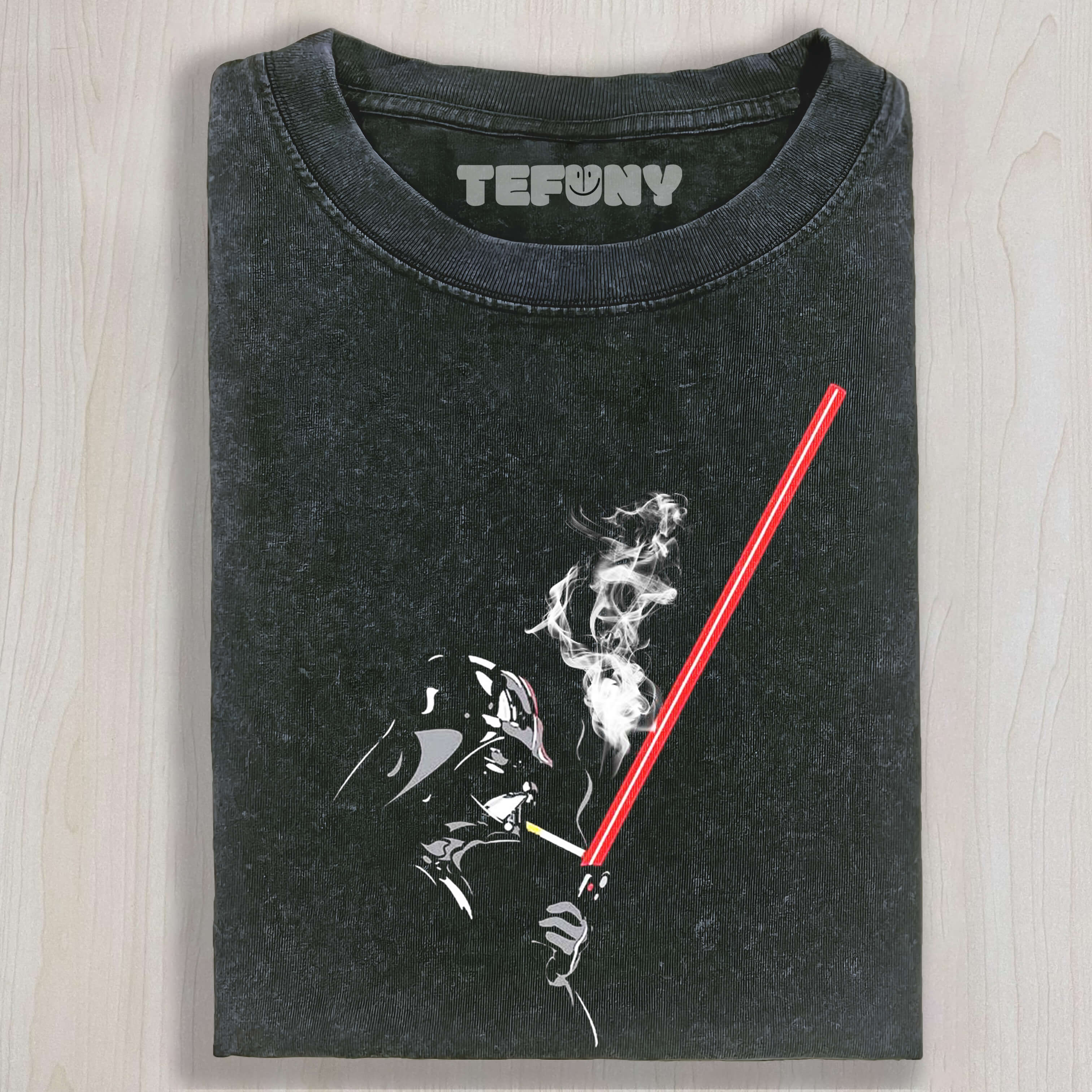 STAR WARS LIGHTING A CIGARETTE WITH A LIGHTSABER TEE & SWEAT & HOOD