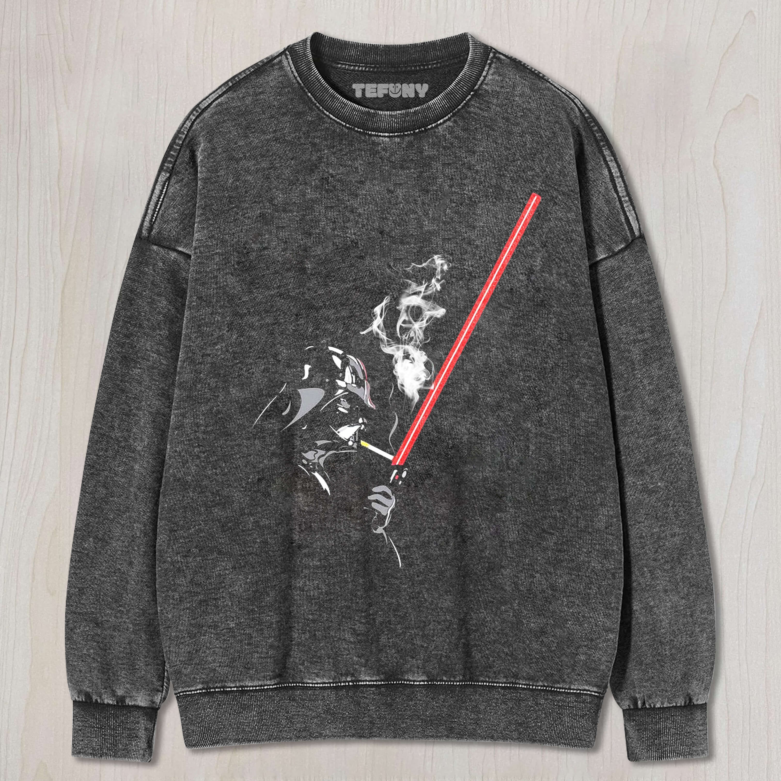 STAR WARS LIGHTING A CIGARETTE WITH A LIGHTSABER TEE & SWEAT & HOOD