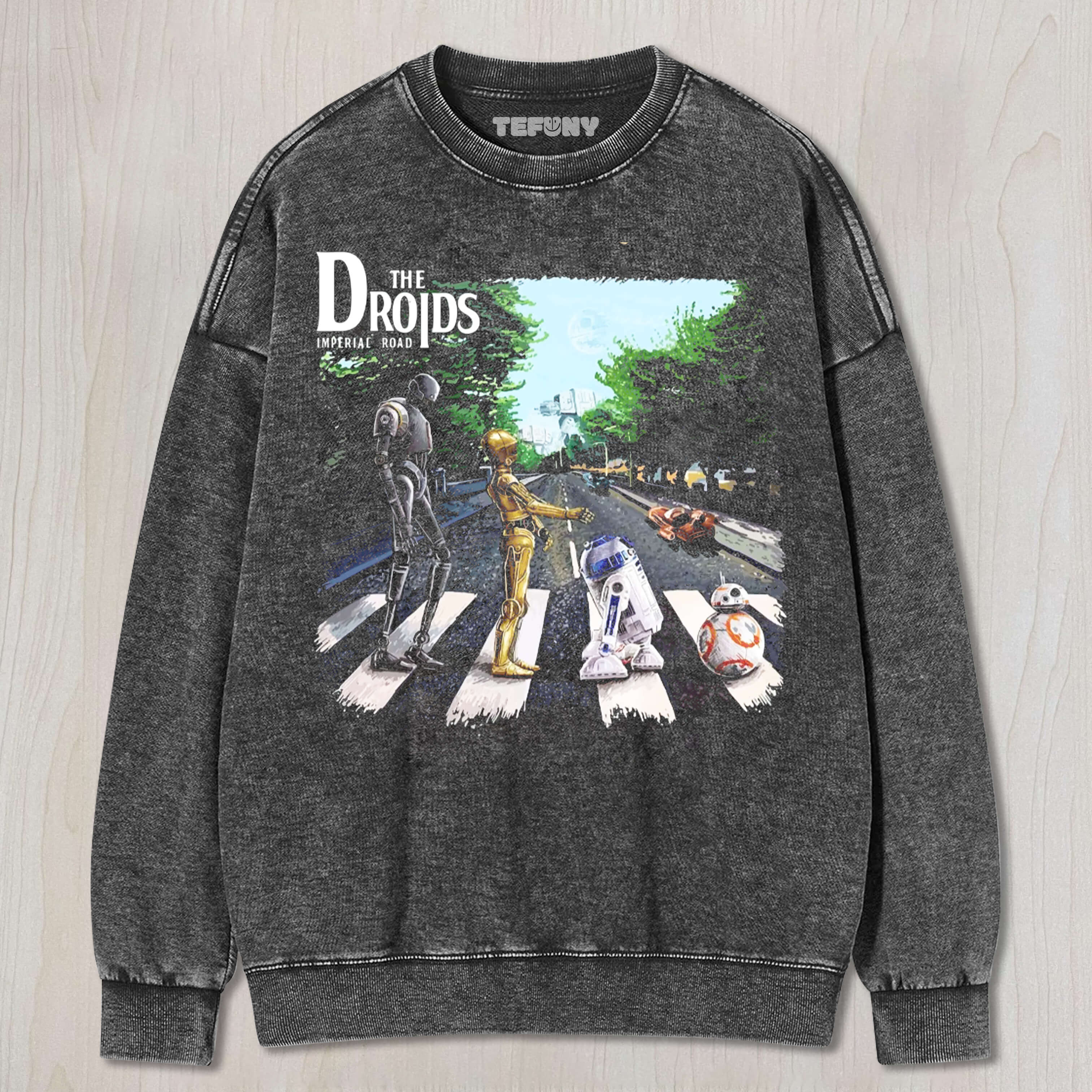 STAR WARS ROBOT CROSSING THE ROAD T-SHIRT