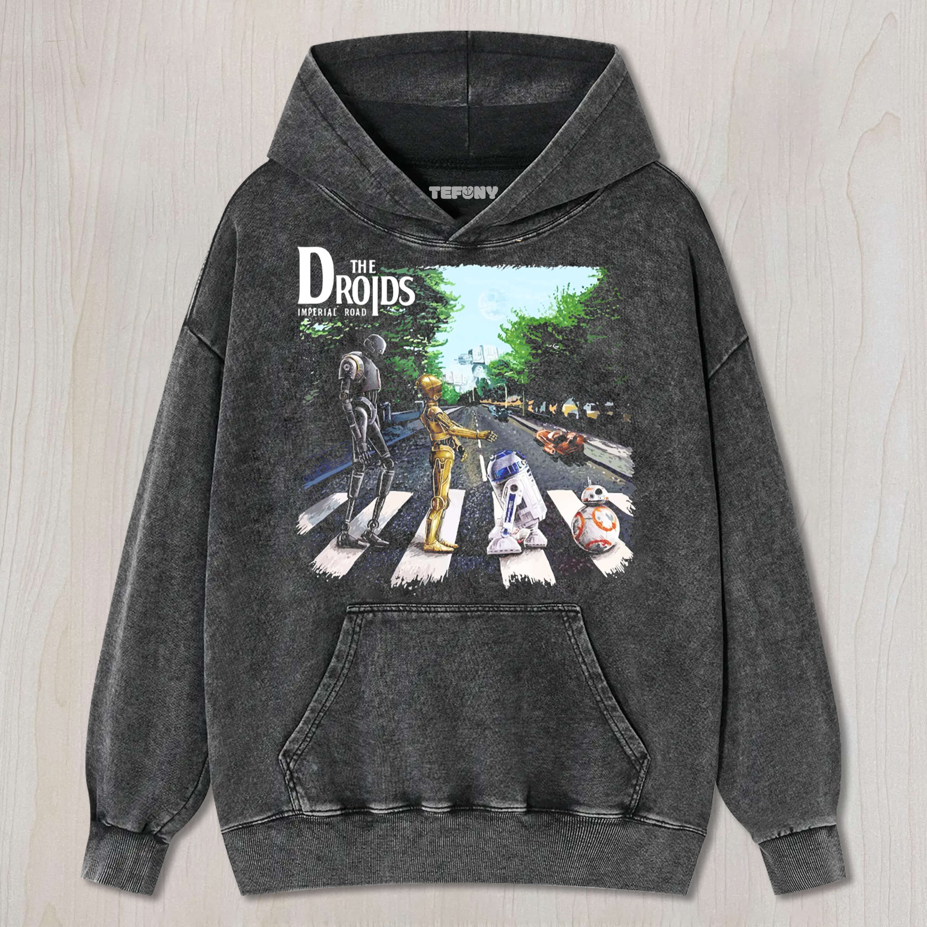 STAR WARS ROBOT CROSSING THE ROAD T-SHIRT