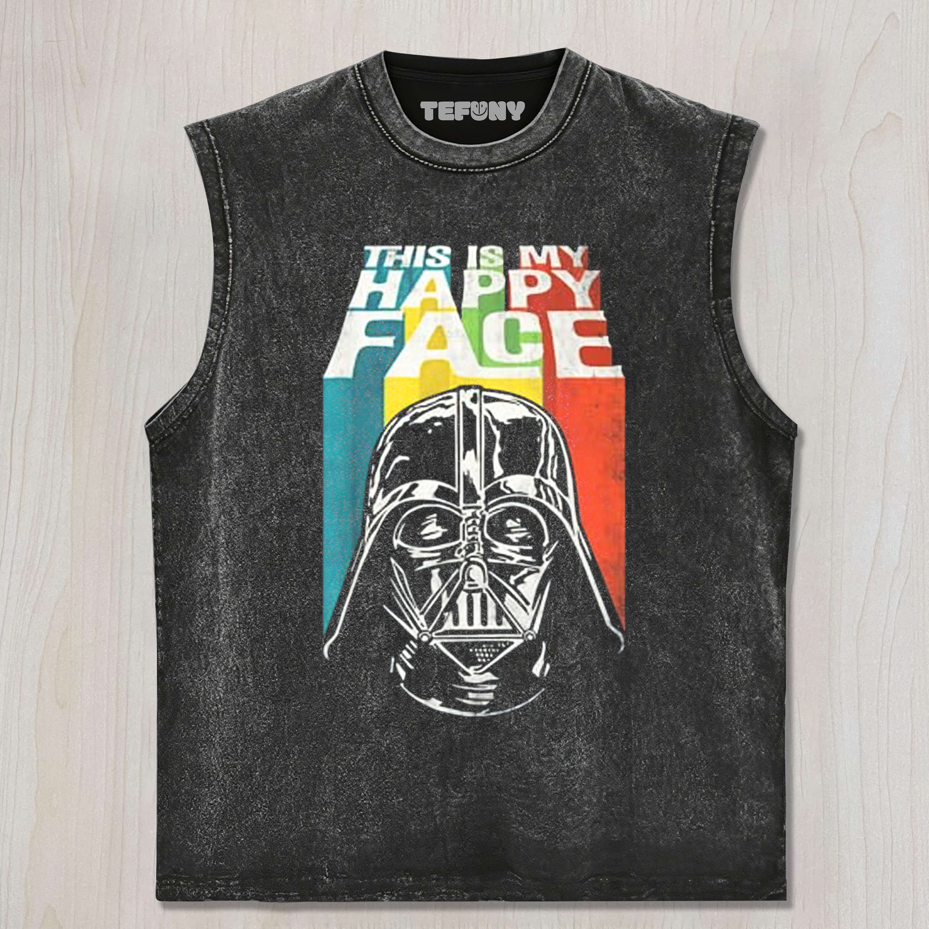 STAR WARS THIS IS MY HAPPY FACE UNISEX TEE, TANK TOP, LAYERED LS, SWEATSHIRT & HOODIE