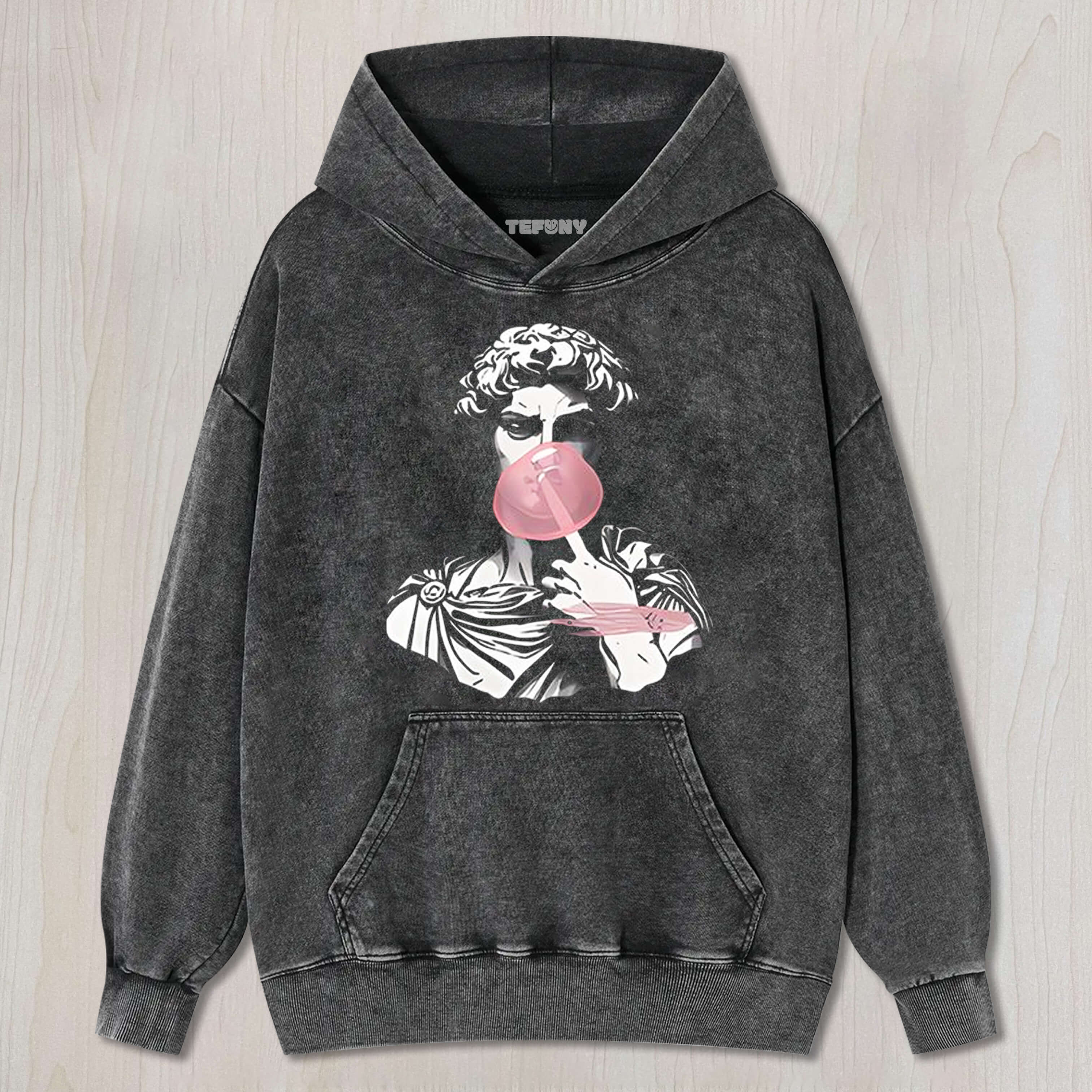 STATUE OF DAVID BLOWING A BUBBLE UNISEX TEE, TANK TOP, LAYERED LS, SWEATSHIRT & HOODIE