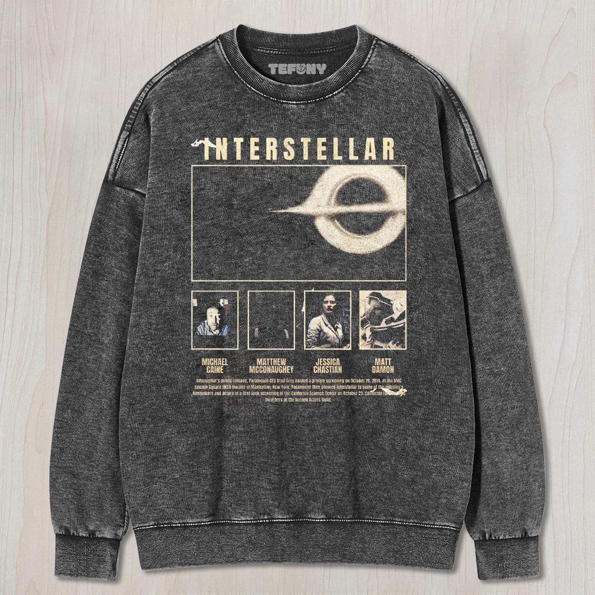 STELLAR FRONTIER VINTAGE WASHED SCI - FI MOVIE UNISEX TEE, TANK TOP, LAYERED LS, SWEATSHIRT & HOODIE