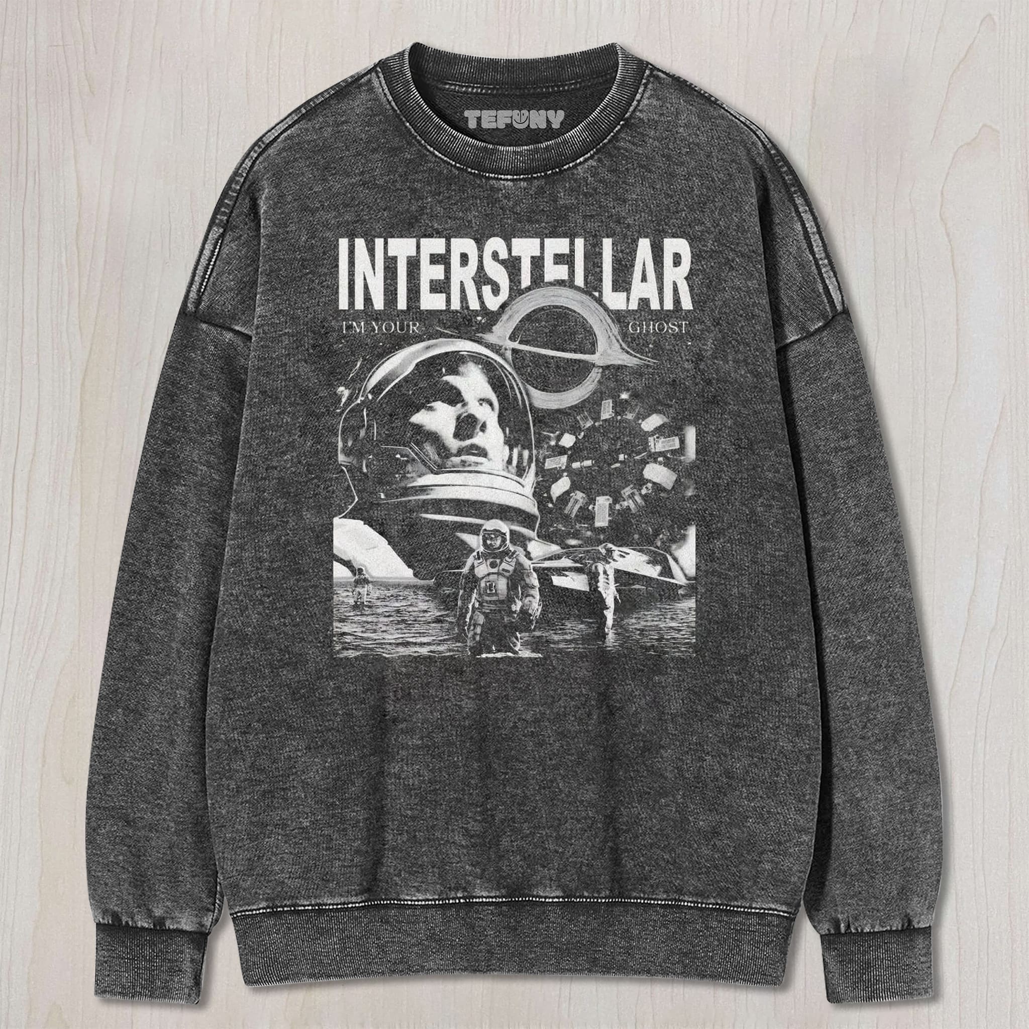 STELLAR FRONTIER VINTAGE WASHED SCI - FI MOVIE V1 UNISEX TEE, TANK TOP, LAYERED LS, SWEATSHIRT & HOODIE