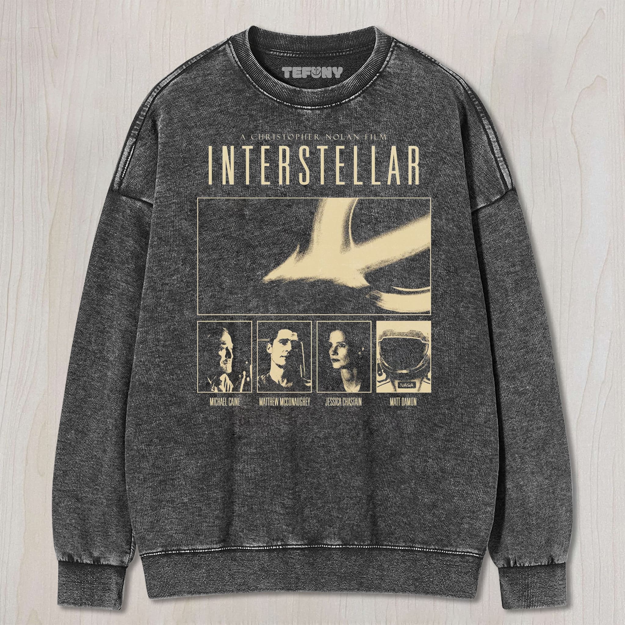 STELLAR FRONTIER VINTAGE WASHED SCI - FI MOVIE V3 UNISEX TEE, TANK TOP, LAYERED LS, SWEATSHIRT & HOODIE