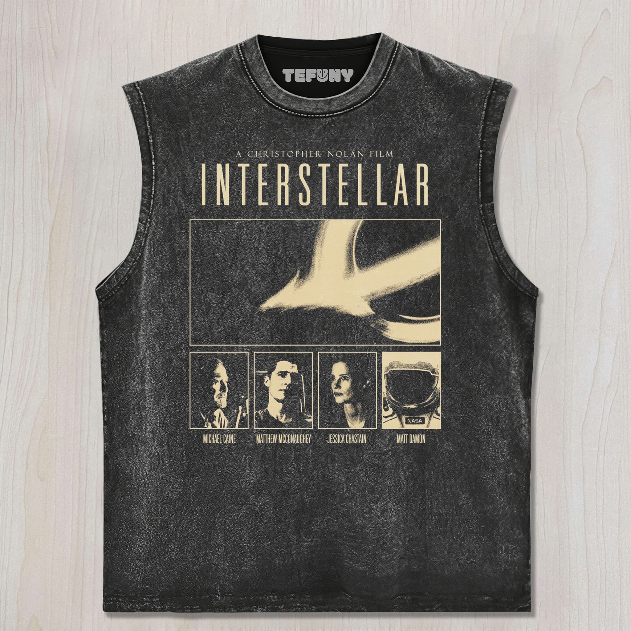 STELLAR FRONTIER VINTAGE WASHED SCI - FI MOVIE V3 UNISEX TEE, TANK TOP, LAYERED LS, SWEATSHIRT & HOODIE