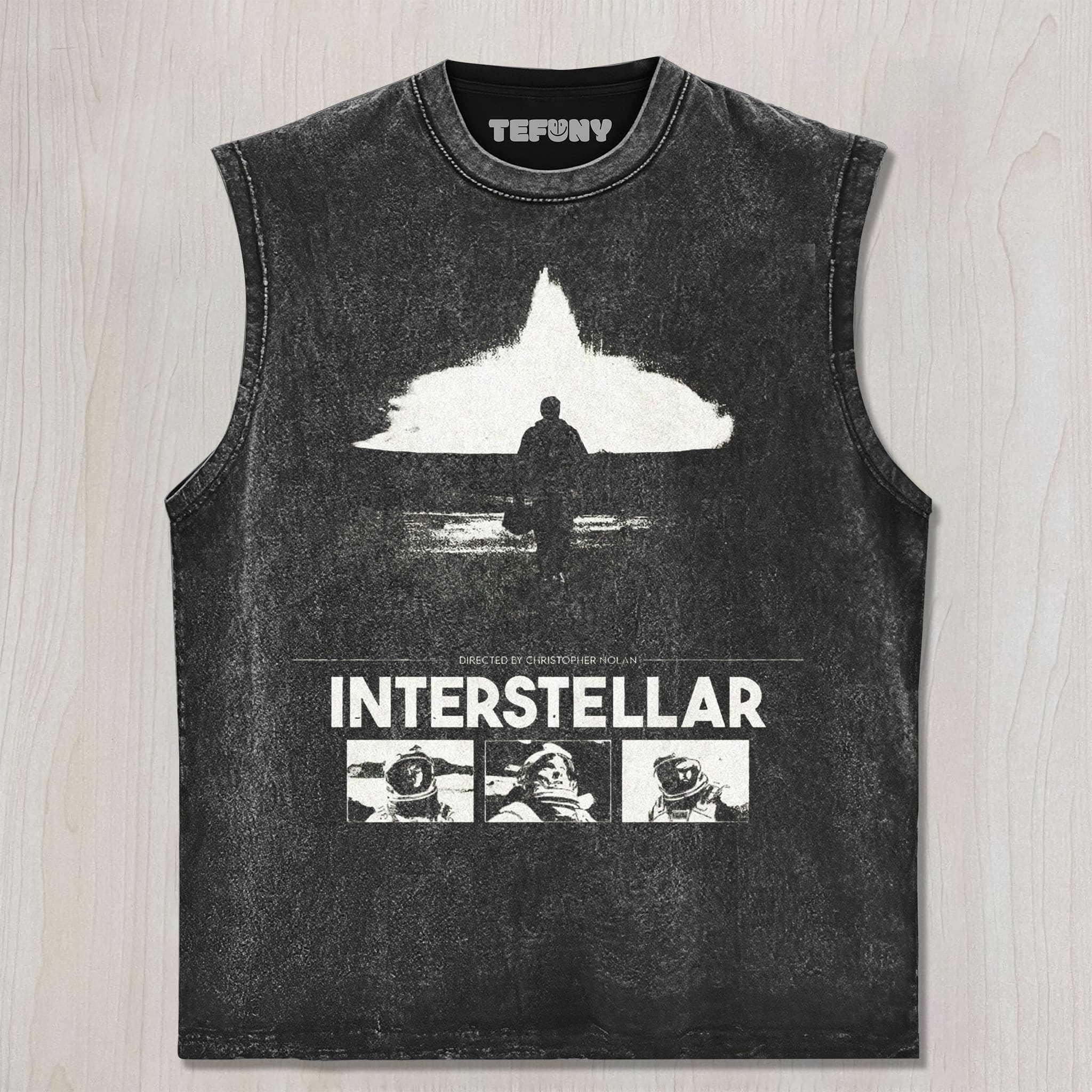 STELLAR FRONTIER VINTAGE WASHED SCI - FI MOVIE V4 UNISEX TEE, TANK TOP, LAYERED LS, SWEATSHIRT & HOODIE