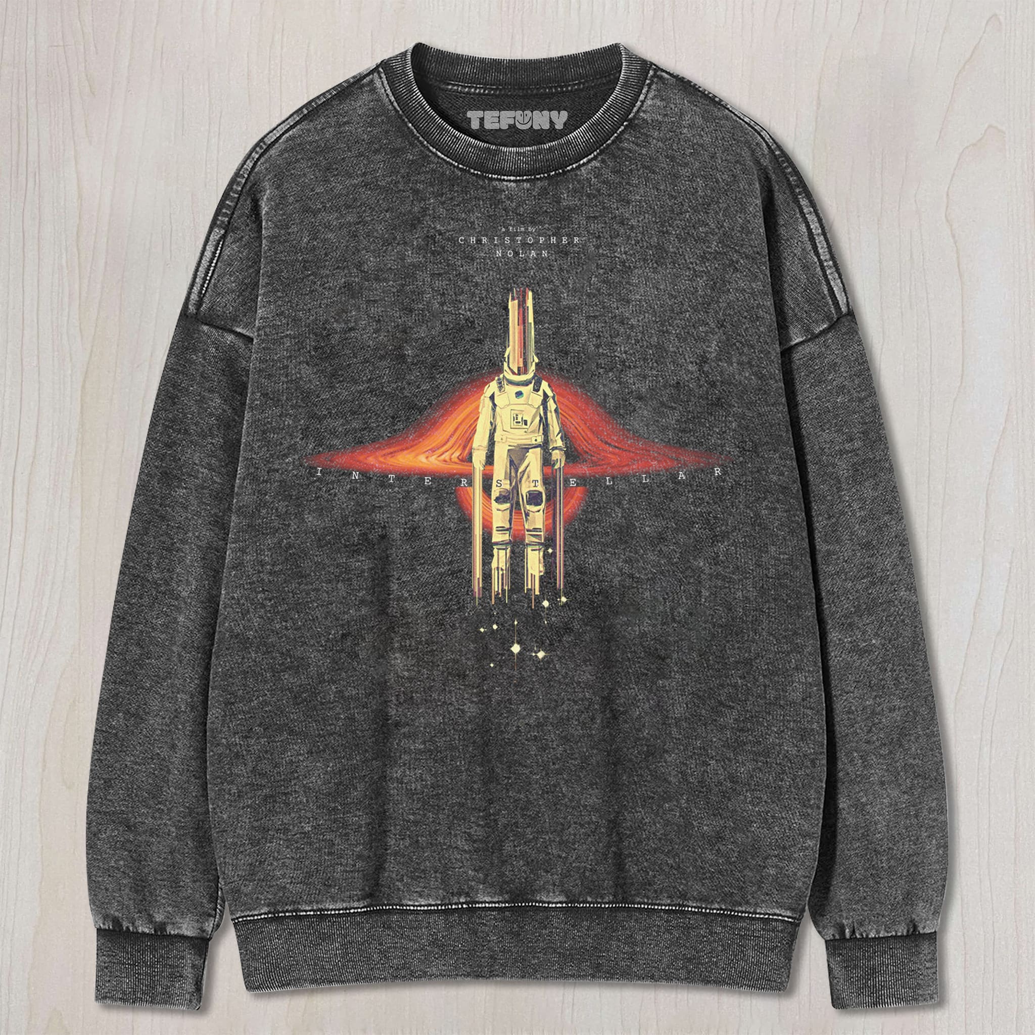 STELLAR FRONTIER VINTAGE WASHED SCI - FI MOVIE V5 UNISEX TEE, TANK TOP, LAYERED LS, SWEATSHIRT & HOODIE