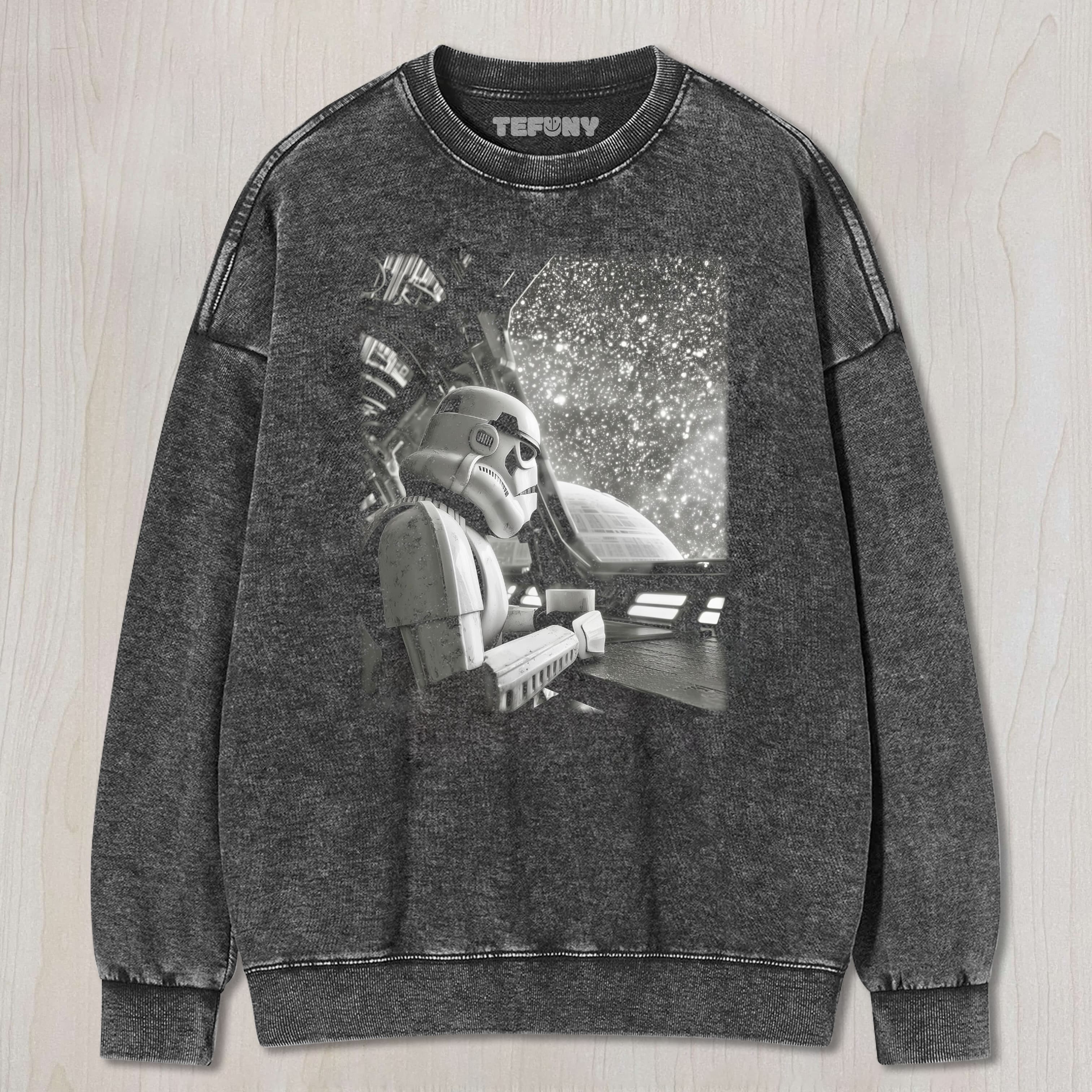 STORMTROOPER DRINKING COFFEE TEE & SWEAT & HOOD