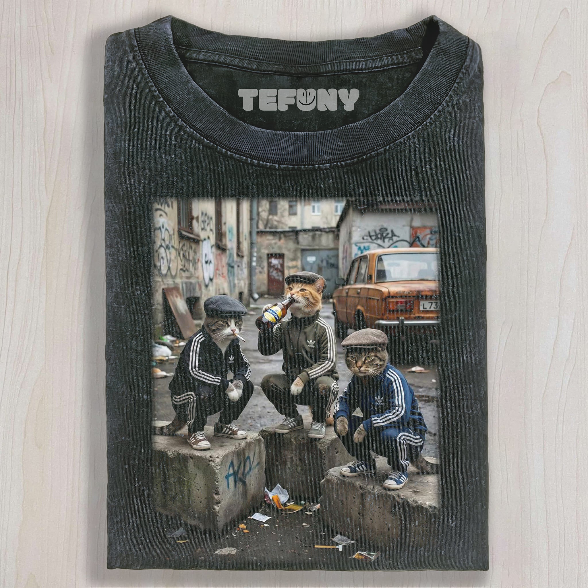 STREET GANGSTER CATS UNISEX TEE, TANK TOP, LAYERED LS, SWEATSHIRT & HOODIE