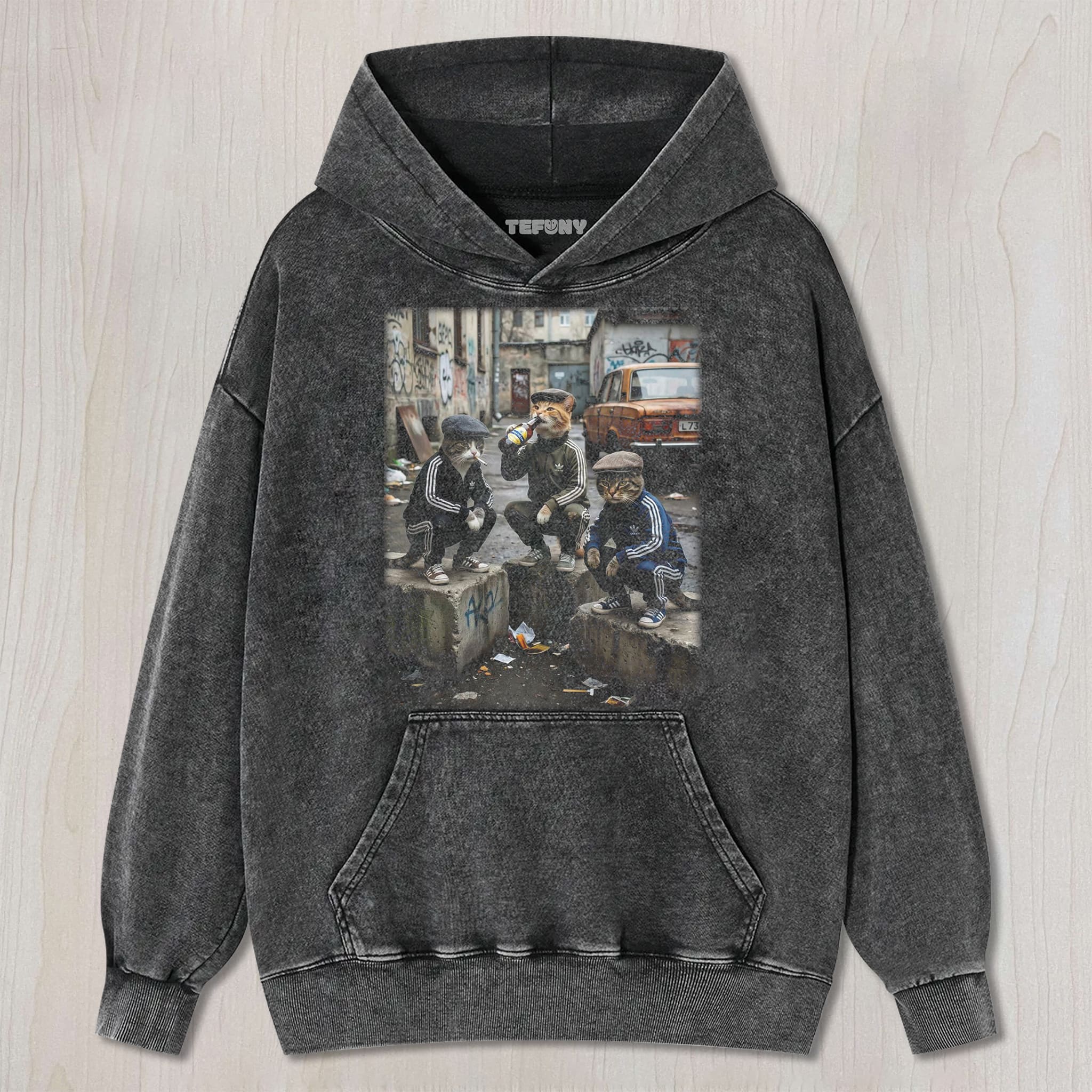 STREET GANGSTER CATS UNISEX TEE, TANK TOP, LAYERED LS, SWEATSHIRT & HOODIE