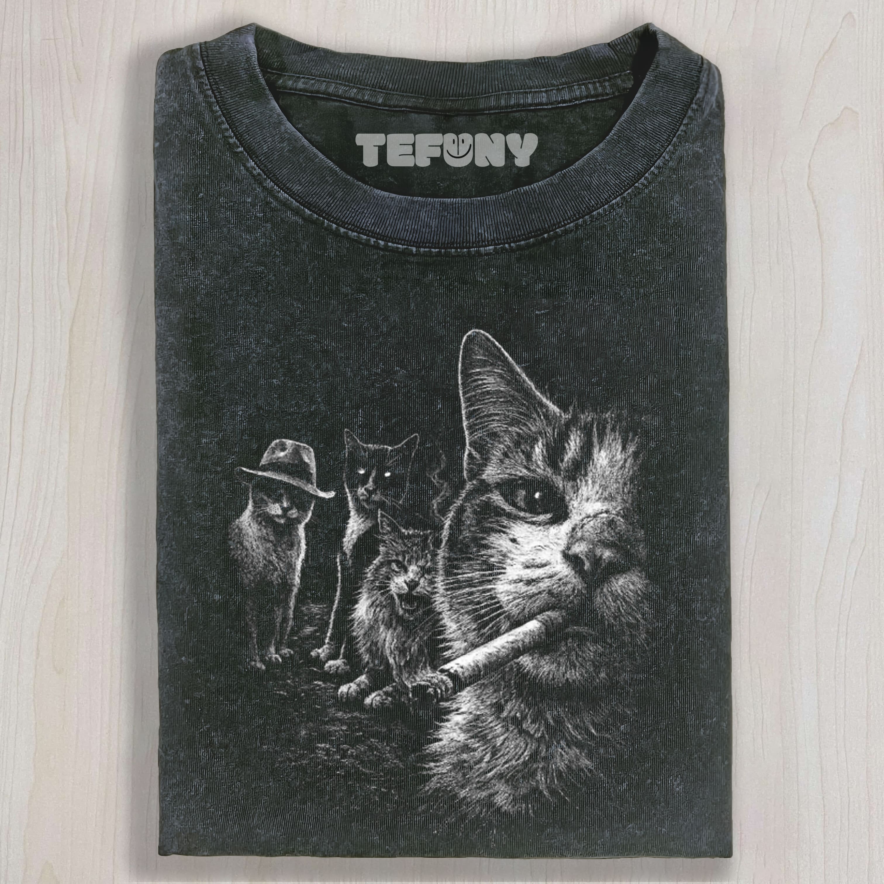 STREET MAFIA CAT SMOKING UNISEX TEE, TANK TOP, LAYERED LS, SWEATSHIRT & HOODIE
