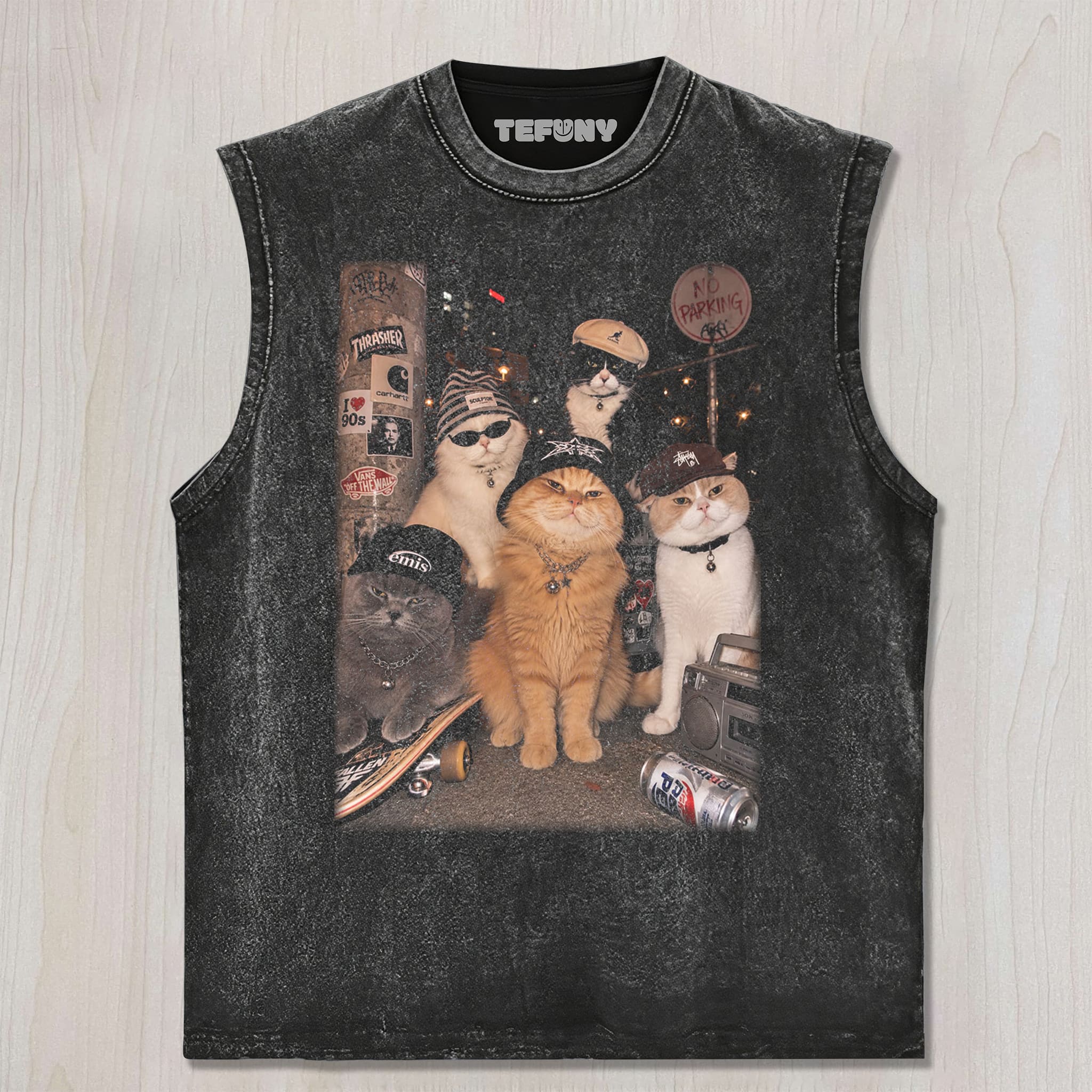 STREET STYLE CATS UNISEX TEE, TANK TOP, LAYERED LS, SWEATSHIRT & HOODIE