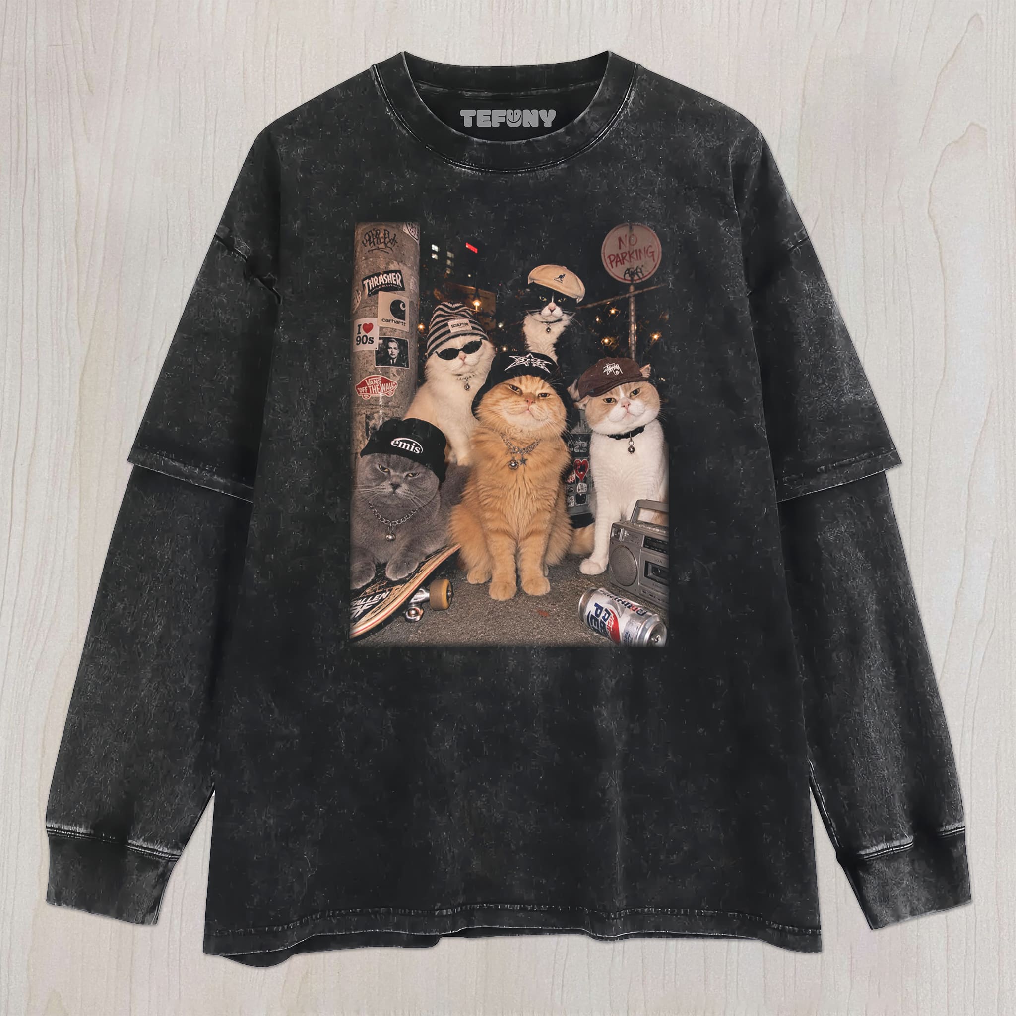 STREET STYLE CATS UNISEX TEE, TANK TOP, LAYERED LS, SWEATSHIRT & HOODIE