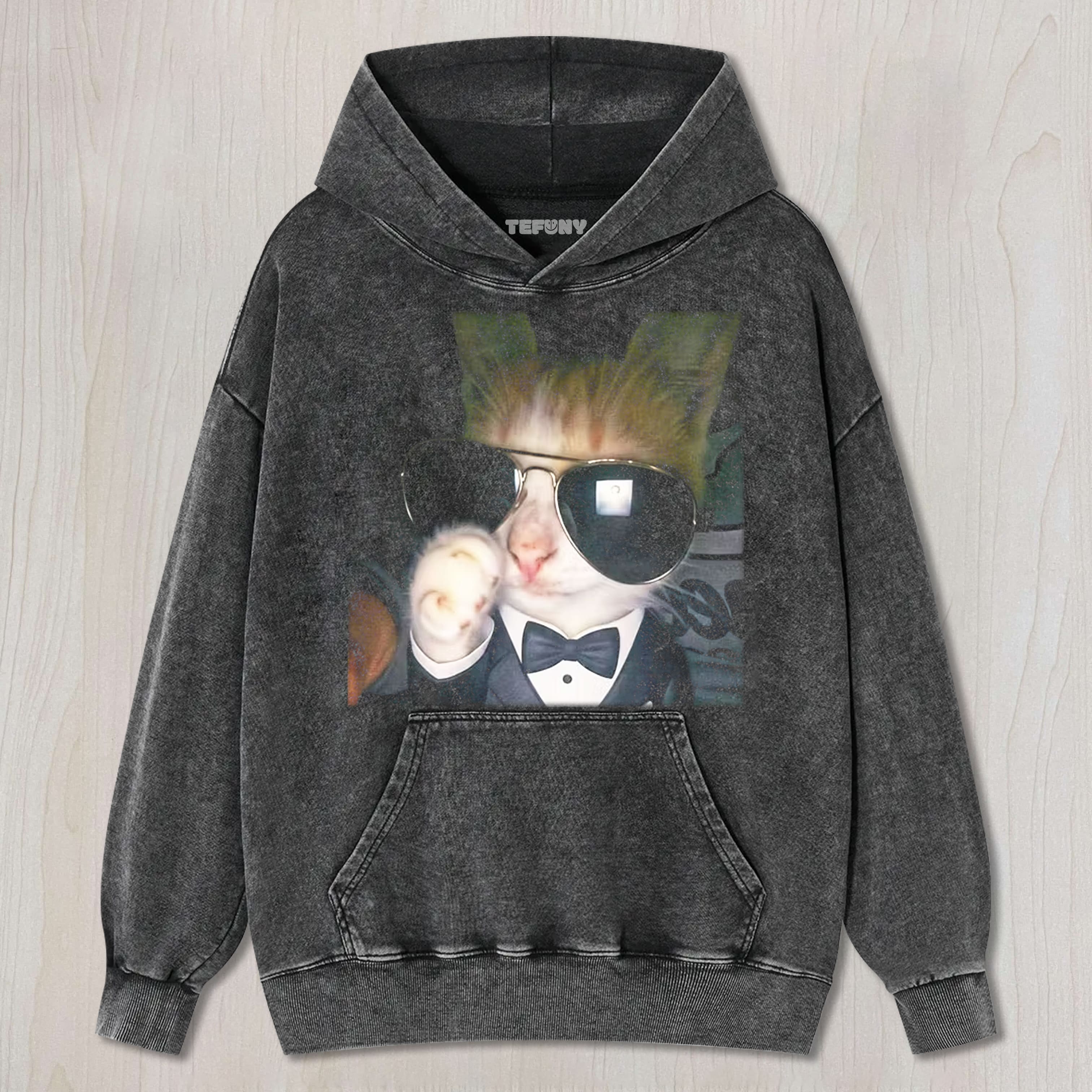SUNGLASSES CAT MEME UNISEX TEE, TANK TOP, LAYERED LS, SWEATSHIRT & HOODIE