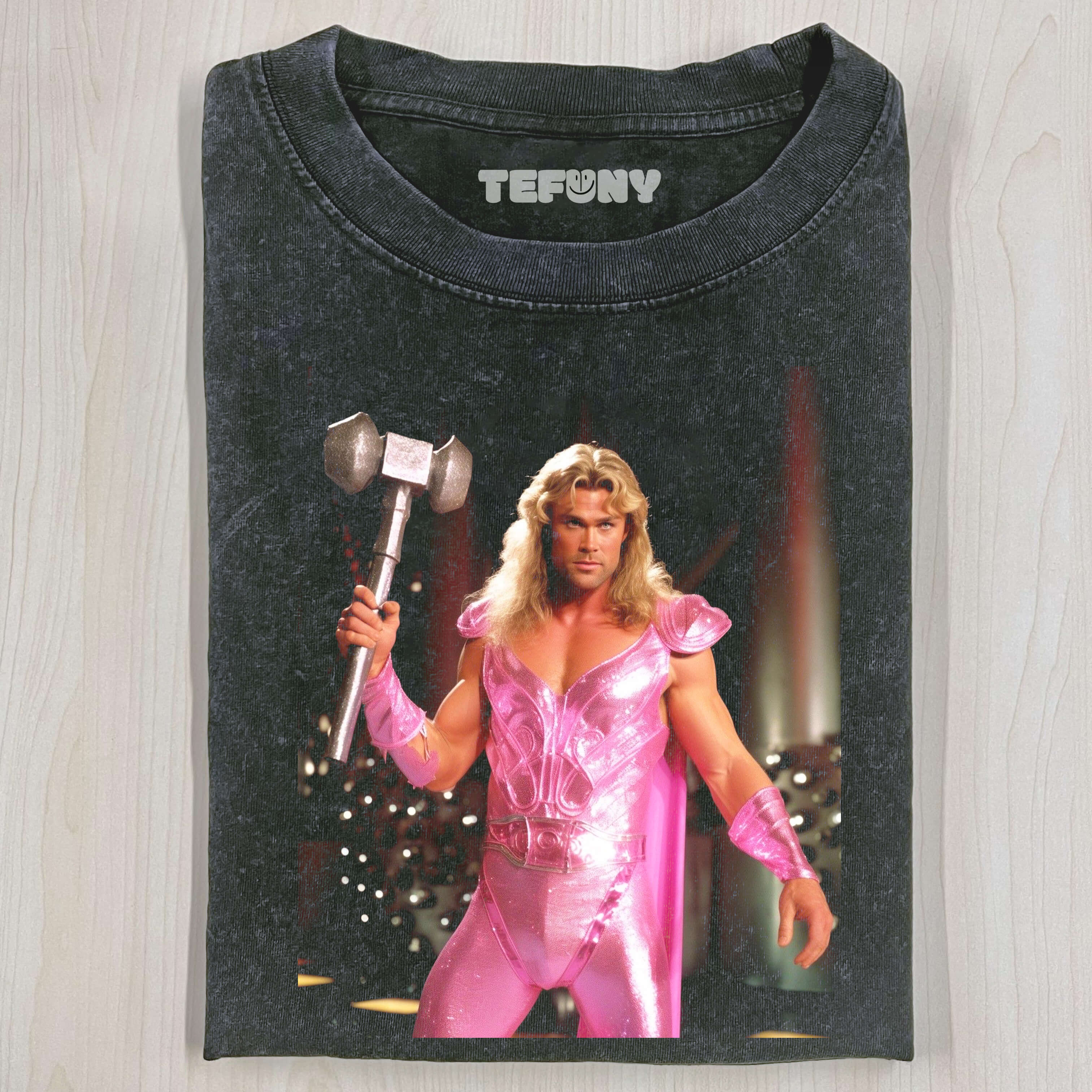 SUPERHERO IN PINK T-SHIRT