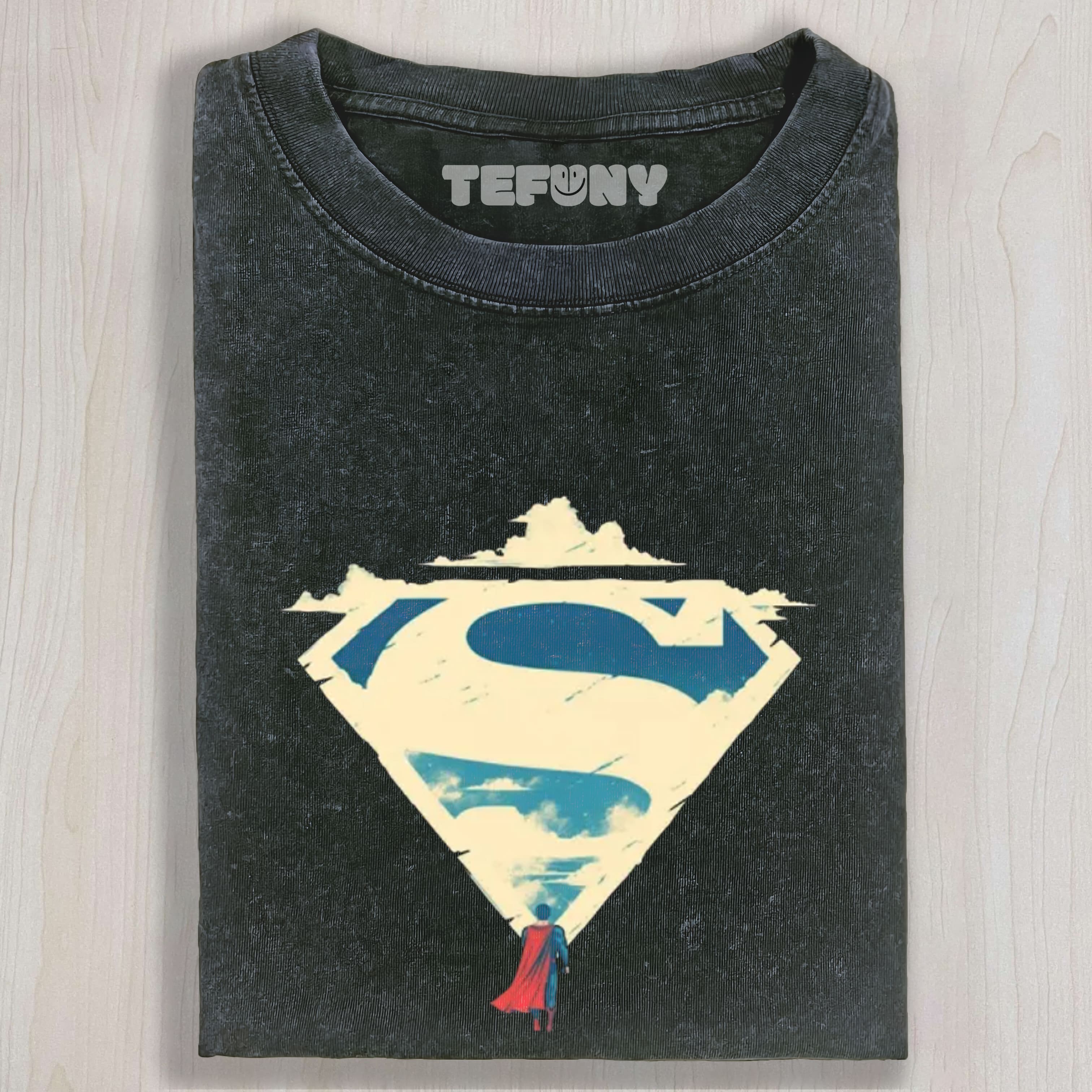 SUPERMAN S-SHIELD SKY MINIMALIST COTTON TEE & SWEAT & HOOD