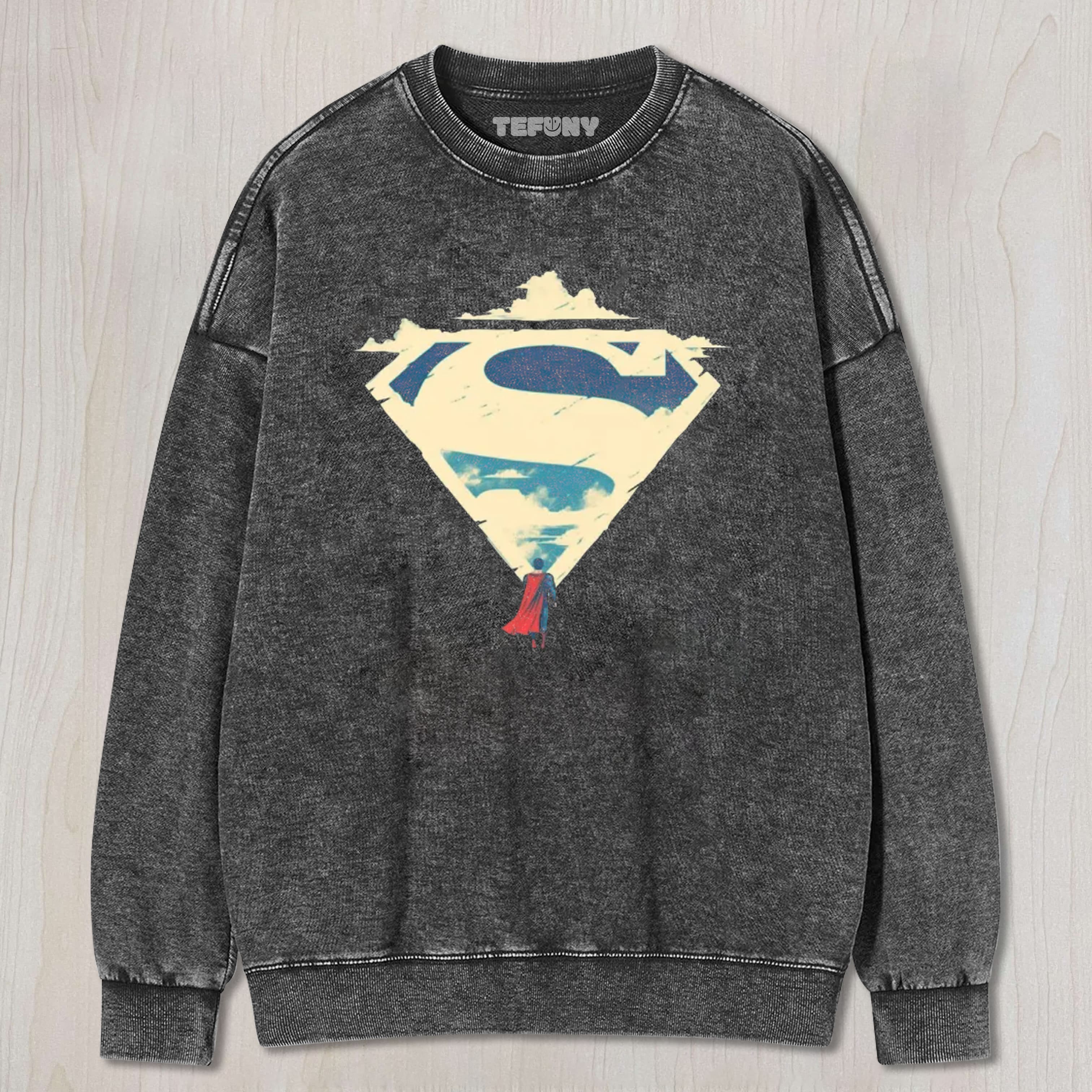 SUPERMAN S-SHIELD SKY MINIMALIST COTTON TEE & SWEAT & HOOD