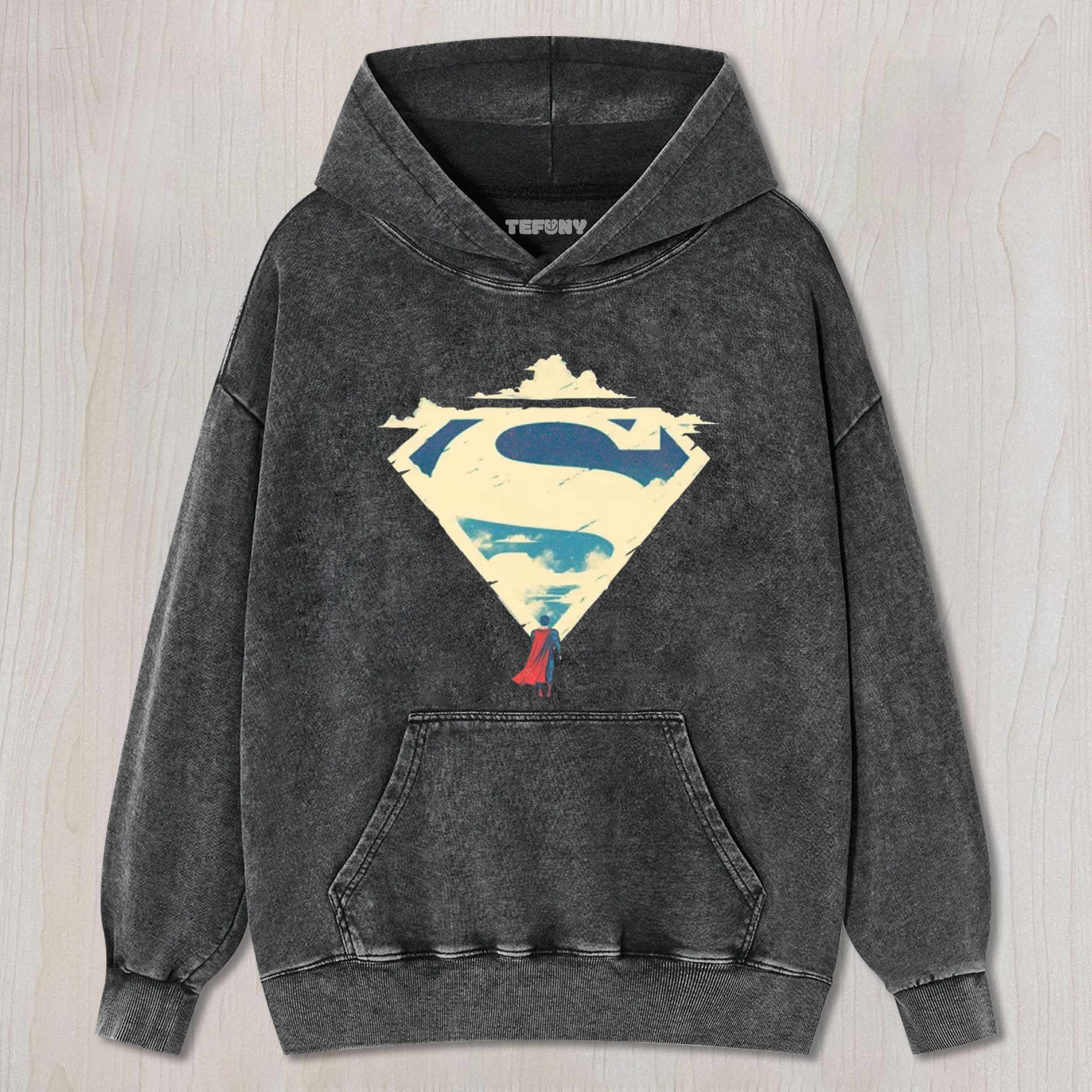 SUPERMAN S-SHIELD SKY MINIMALIST COTTON TEE & SWEAT & HOOD