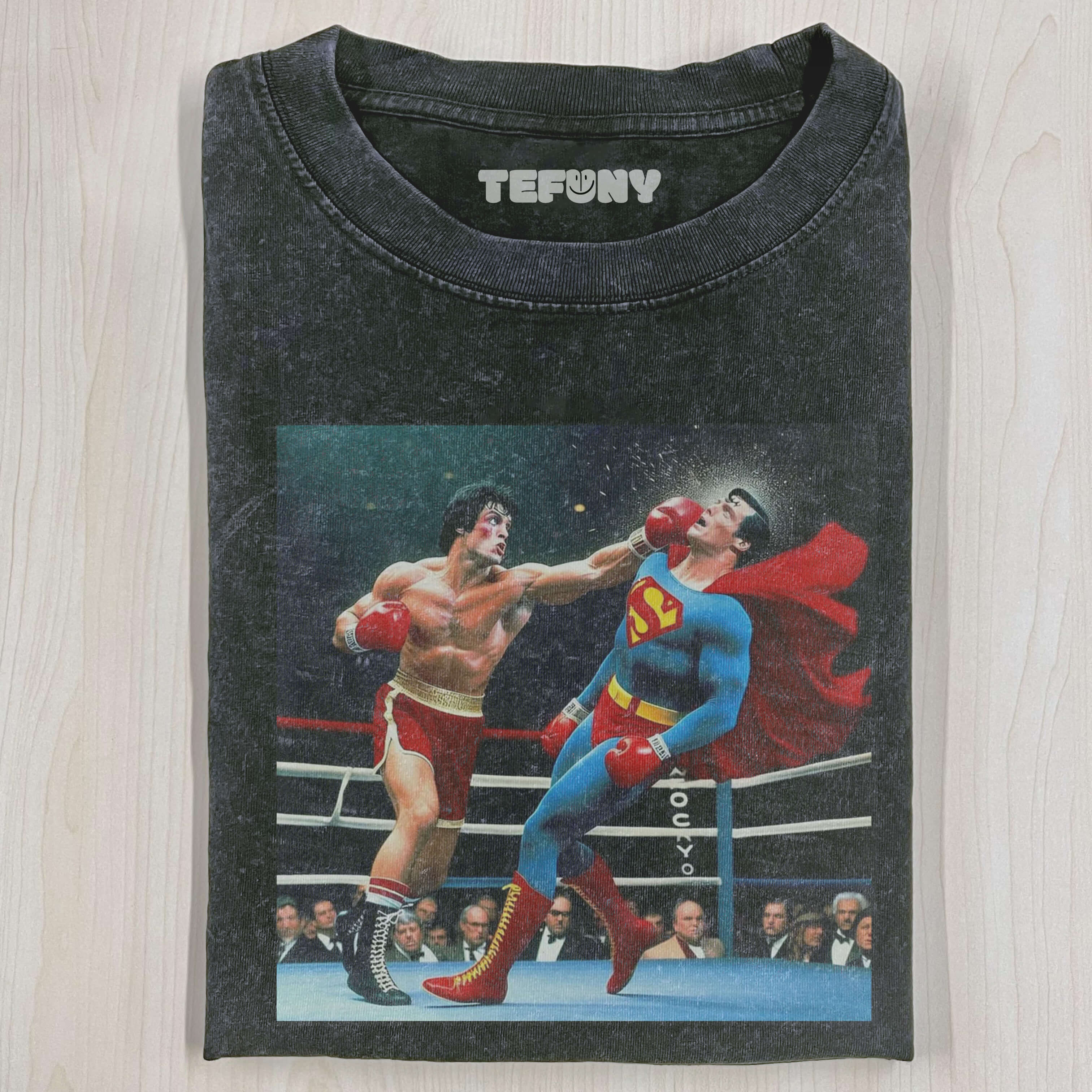 SUPERMAN VS ROCKY BALBOA T-SHIRT