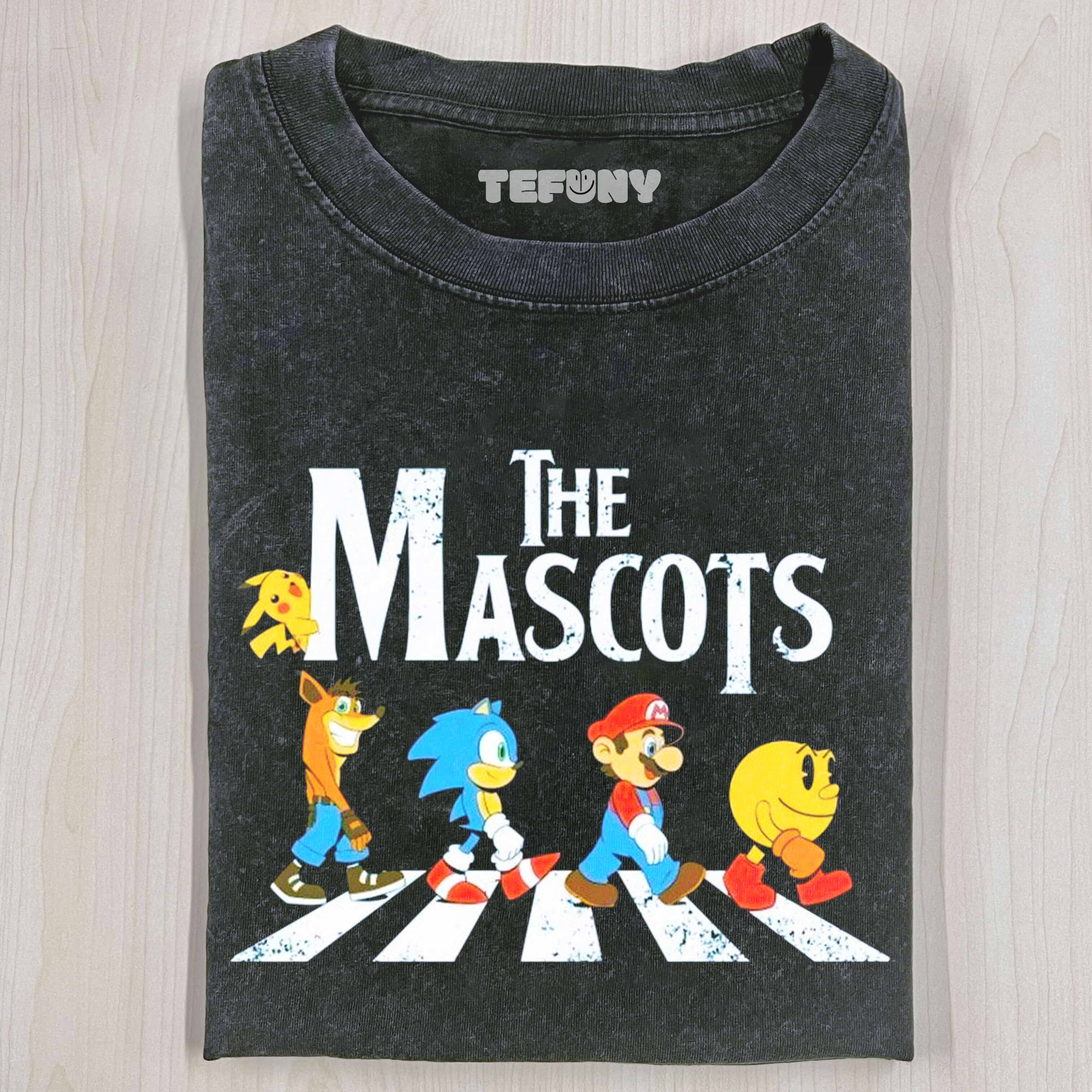 SUPER MARIO BROS. & SONIC THE HEDGEHOG CROSS THE ROAD T-SHIRT