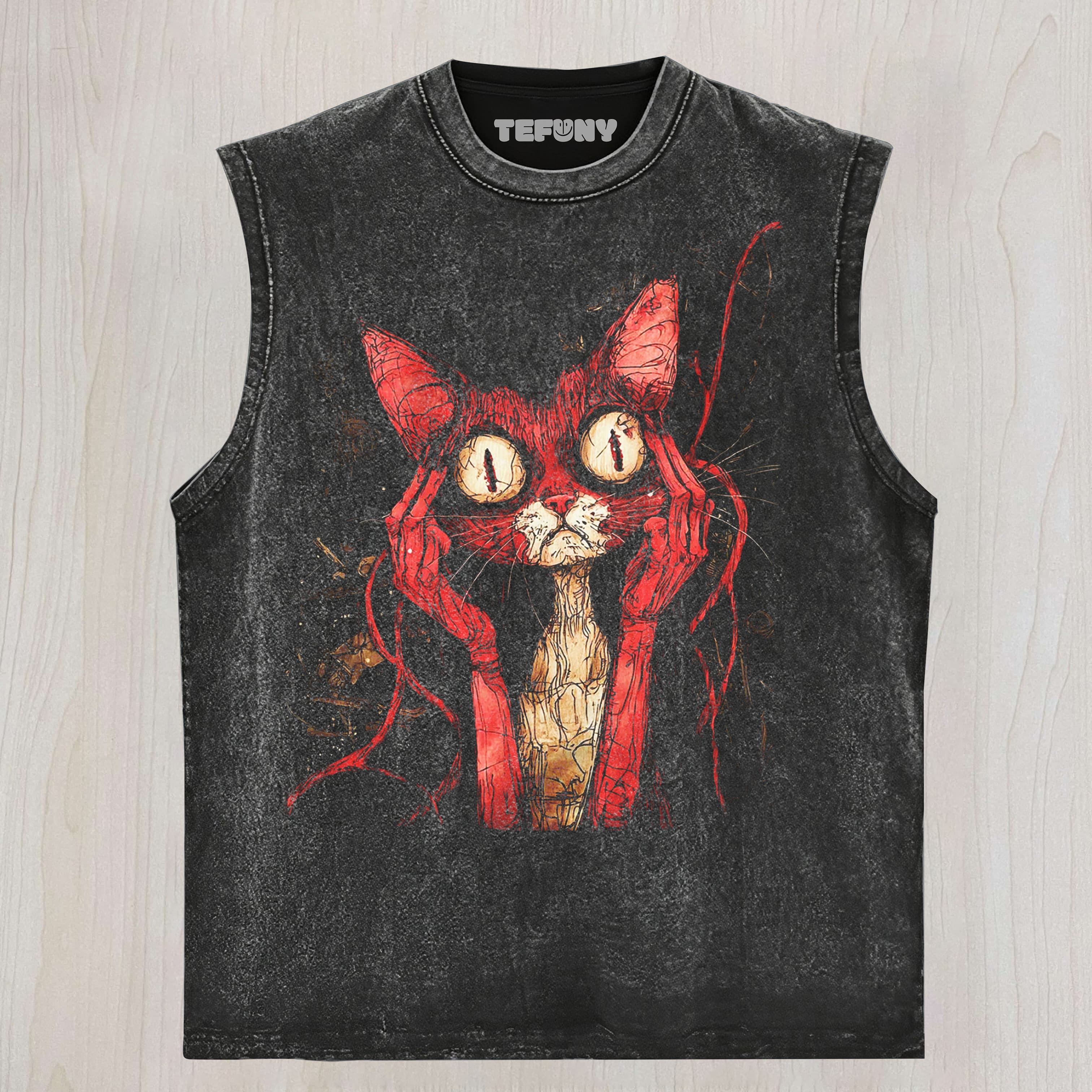 SURPRISED CAT UNISEX TEE, TANK TOP, LAYERED LS, SWEATSHIRT & HOODIE