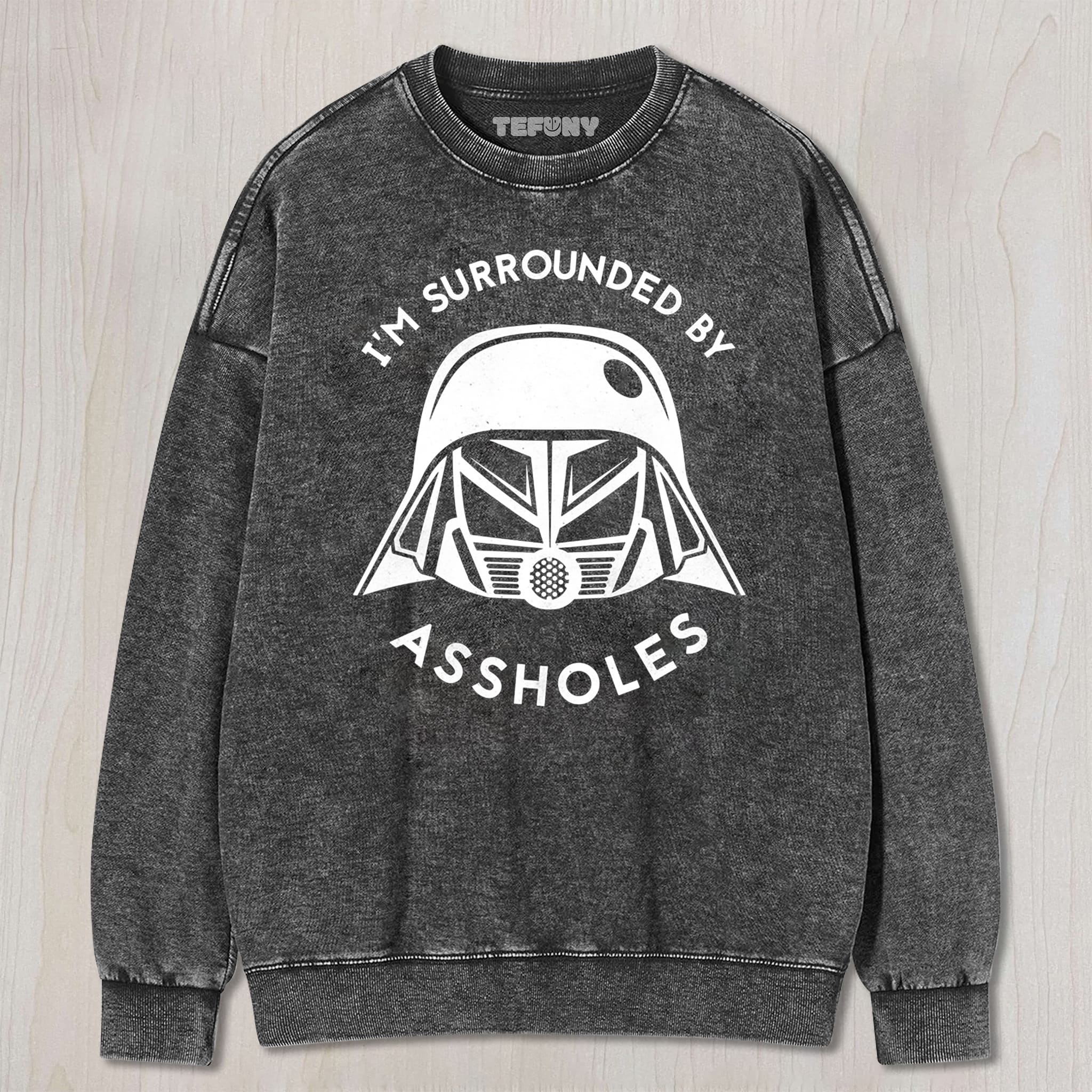 SURROUNDED BY ASSHOLES UNISEX TEE, TANK TOP, LAYERED LS, SWEATSHIRT & HOODIE