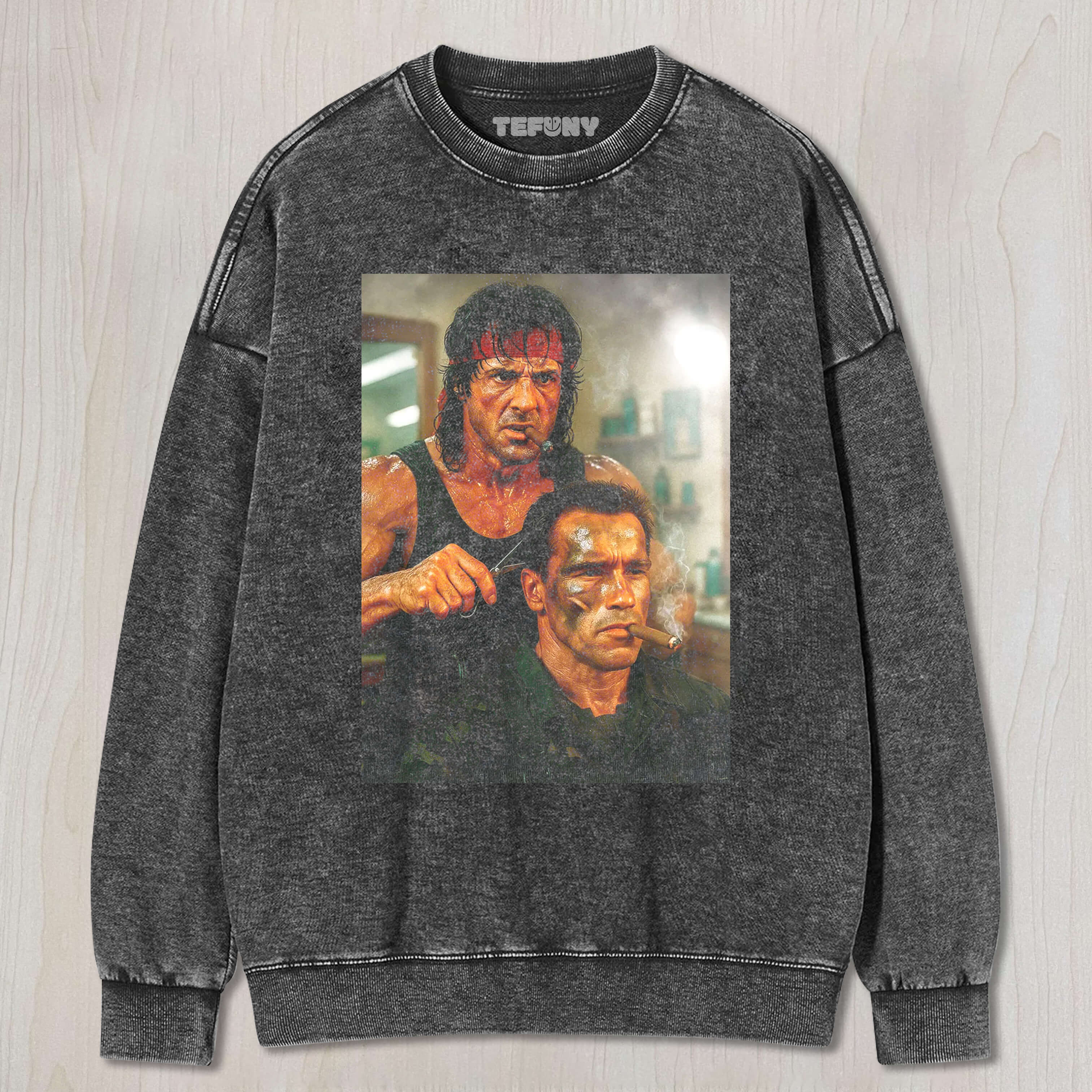 SYLVESTER STALLONE & ARNOLD SCHWARZENEGGER TEE & SWEAT & HOOD