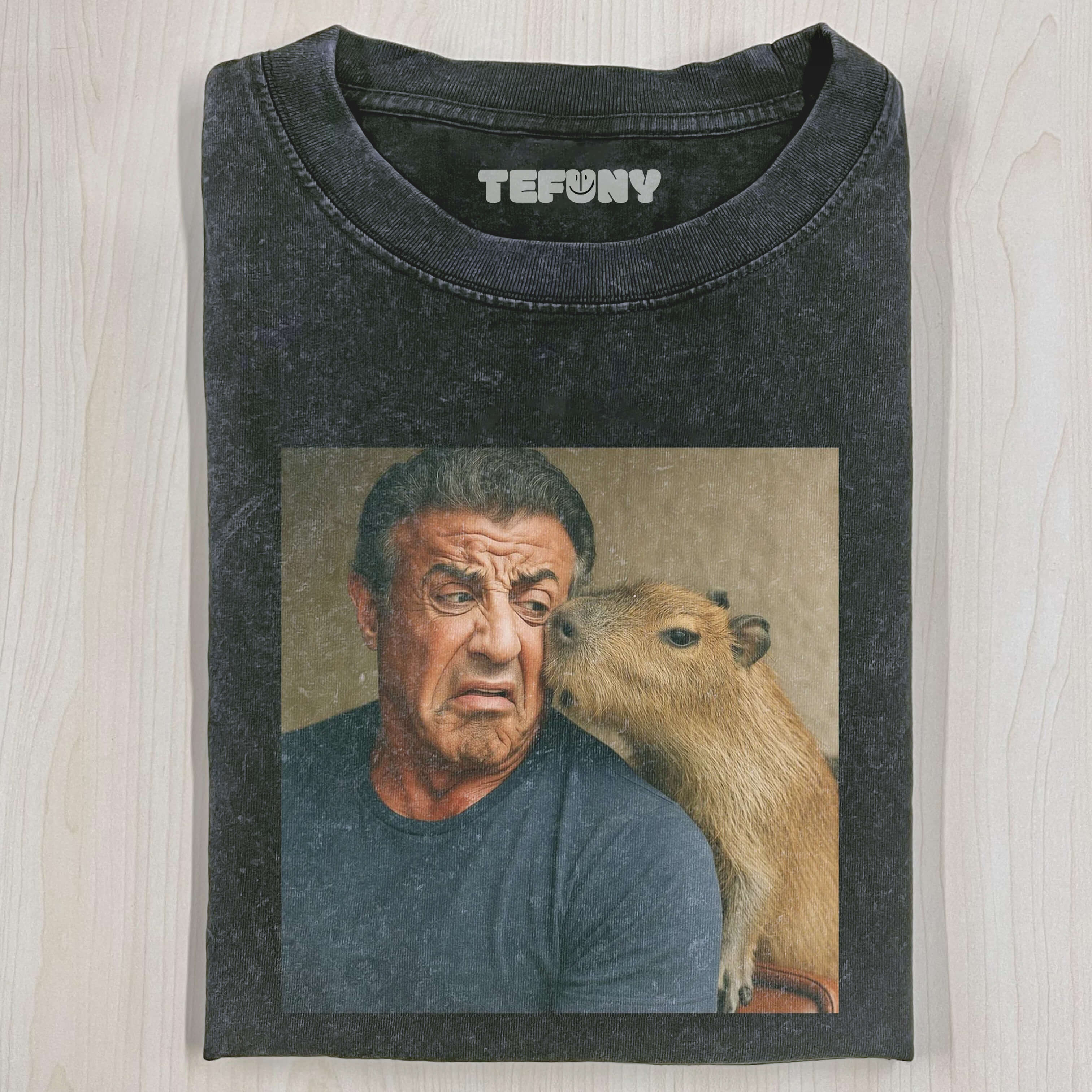 SYLVESTER STALLONE & CAPYBARA T-SHIRT
