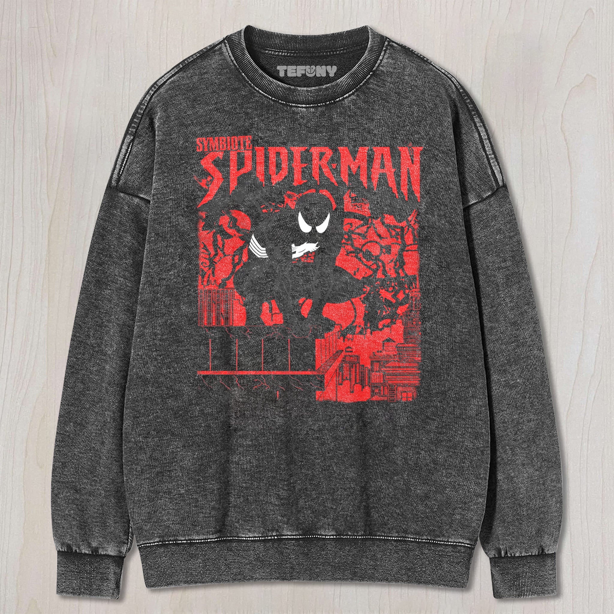 SYMBIOTE SPIDERMAN UNISEX TEE, TANK TOP, LAYERED LS, SWEATSHIRT & HOODIE