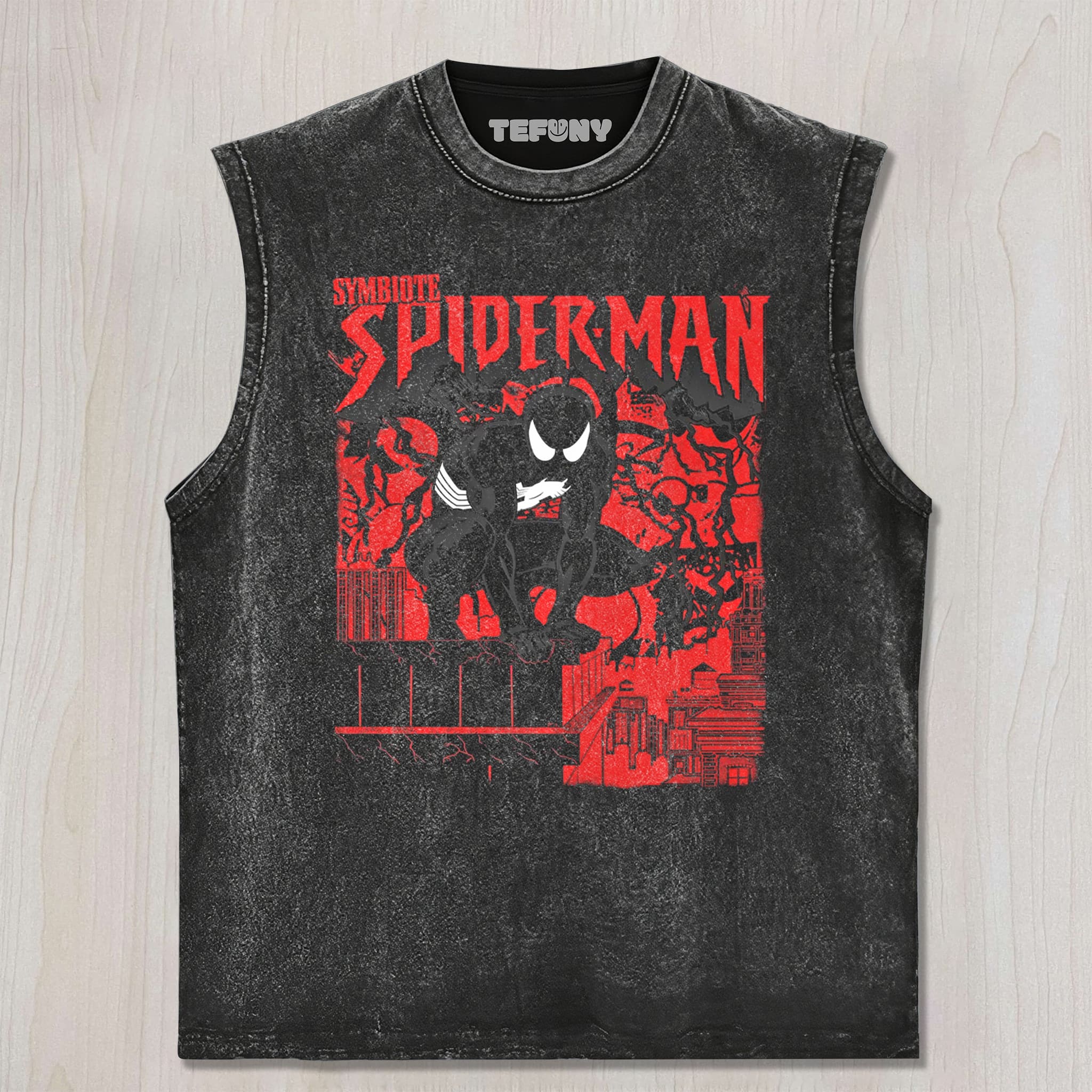 SYMBIOTE SPIDERMAN UNISEX TEE, TANK TOP, LAYERED LS, SWEATSHIRT & HOODIE