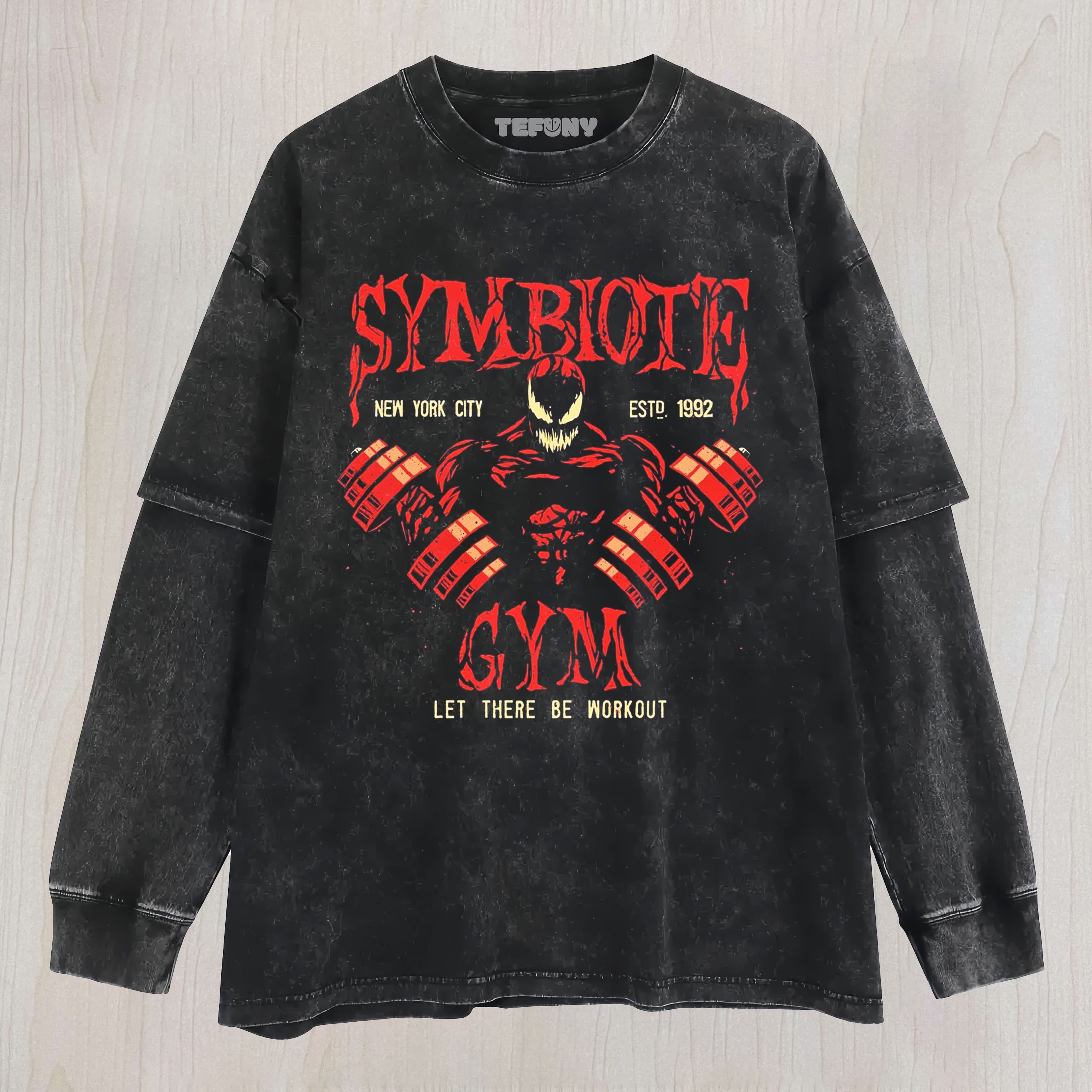 SYMBIOTES AT THE GYM LAYERED LONG SLEEVE