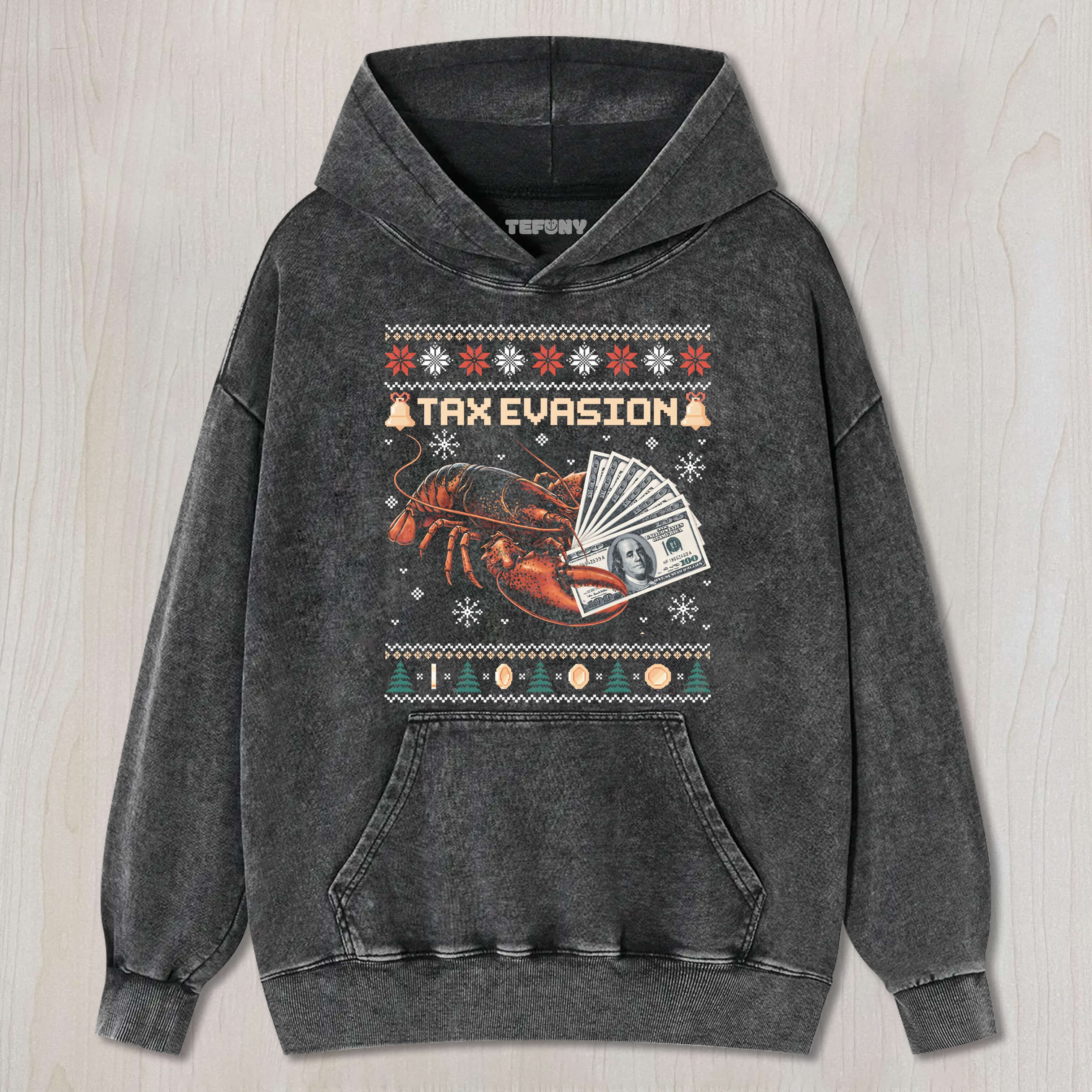 TAX EVASION FUNNY SHRIMP TEE & SWEAT & HOOD