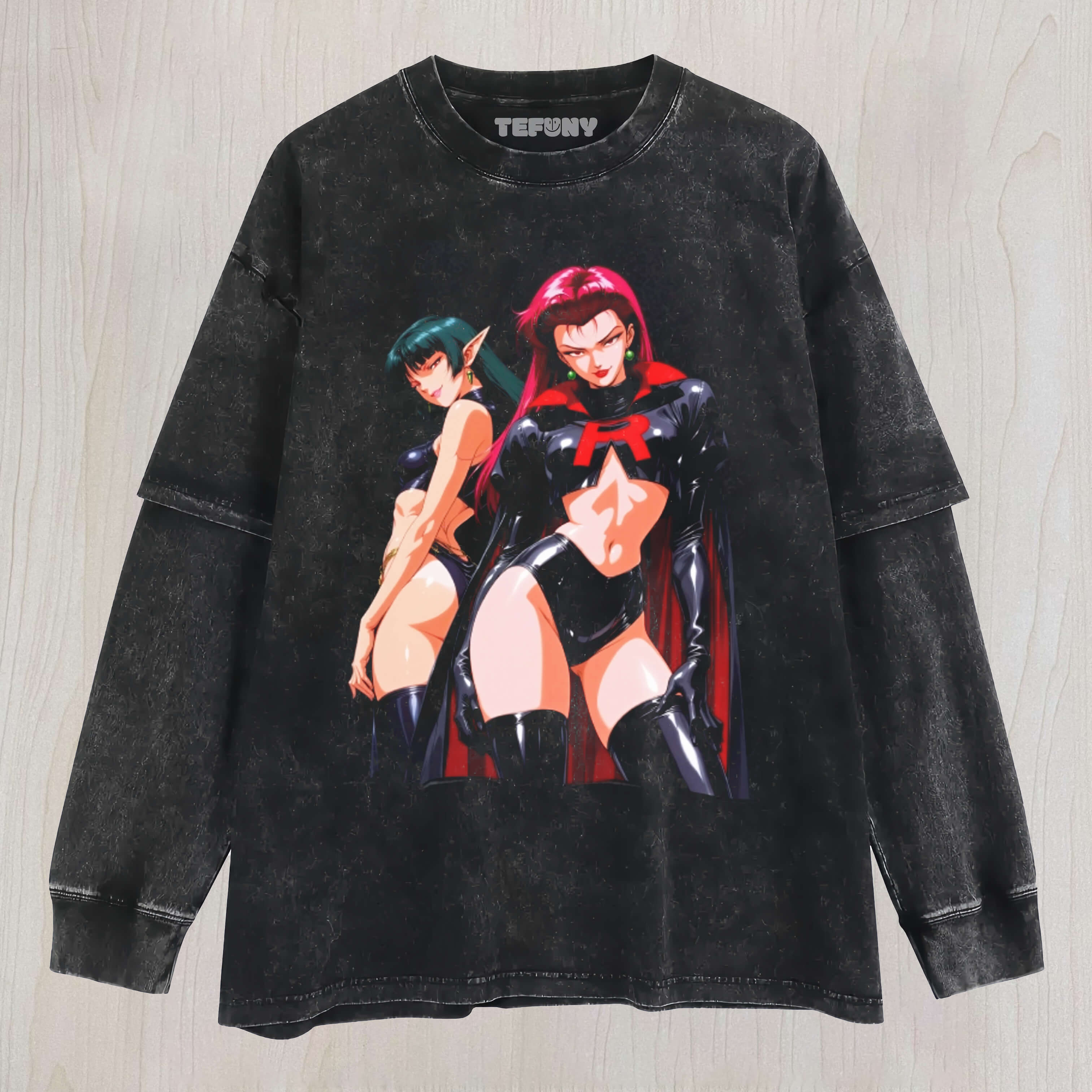 TEAM ROCKET VINTAGE LAYERED LONG SLEEVE