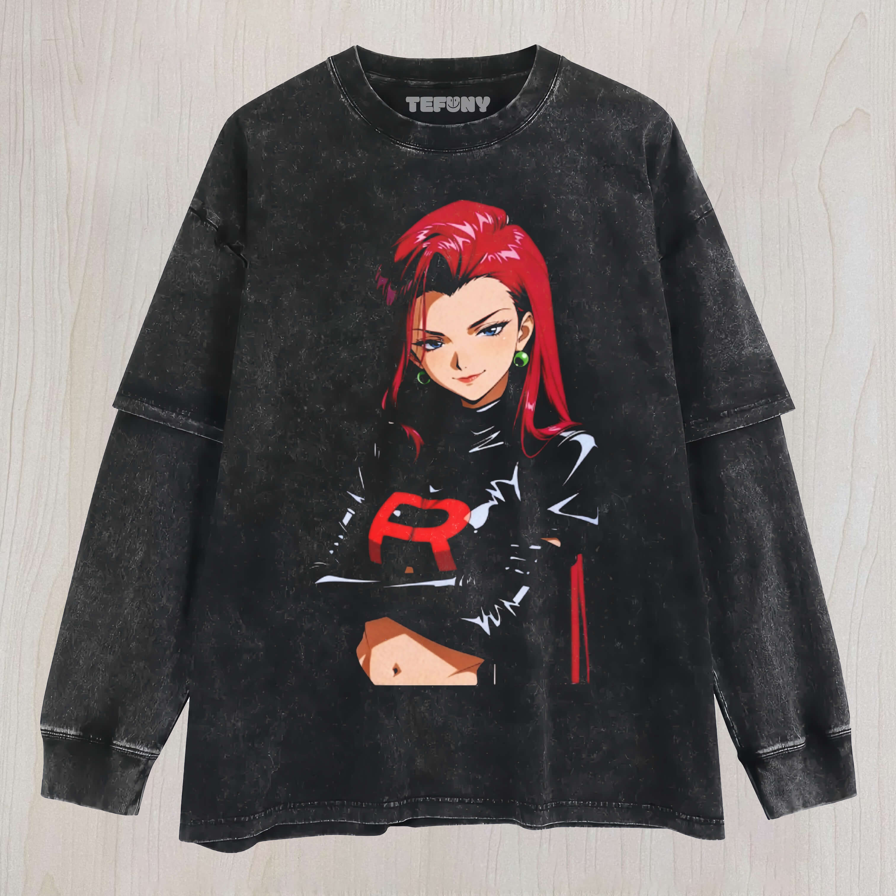 TEAM ROCKET VINTAGE V2 LAYERED LONG SLEEVE