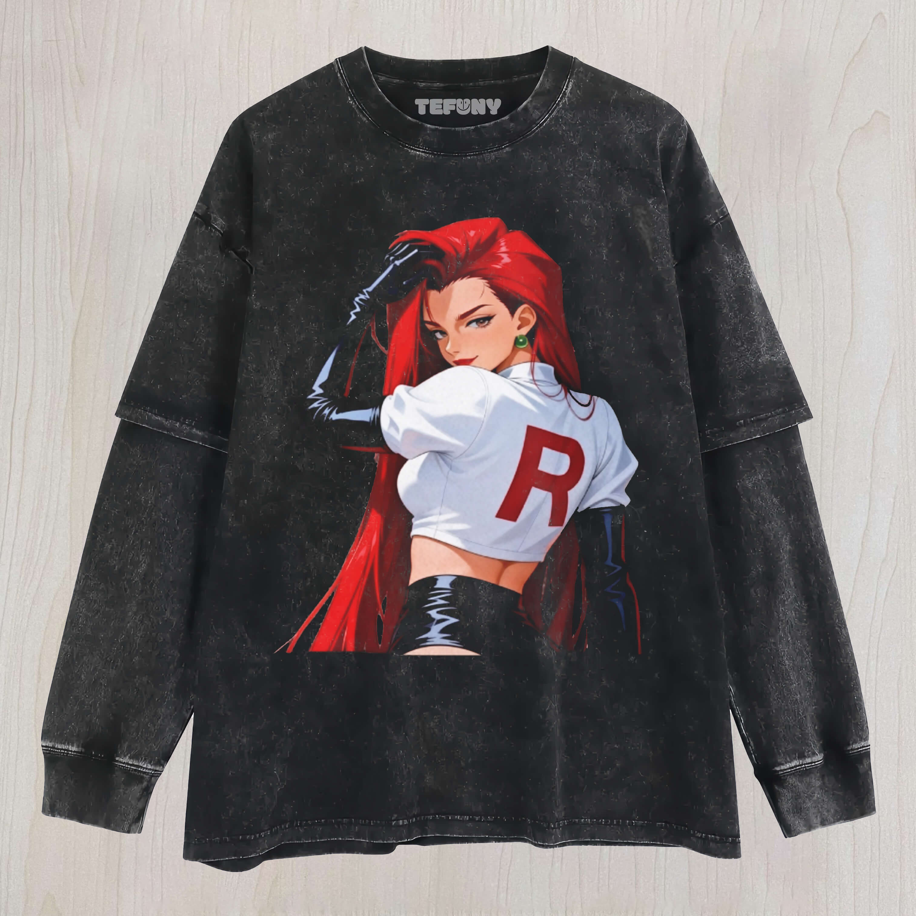 TEAM ROCKET VINTAGE V4 LAYERED LONG SLEEVE