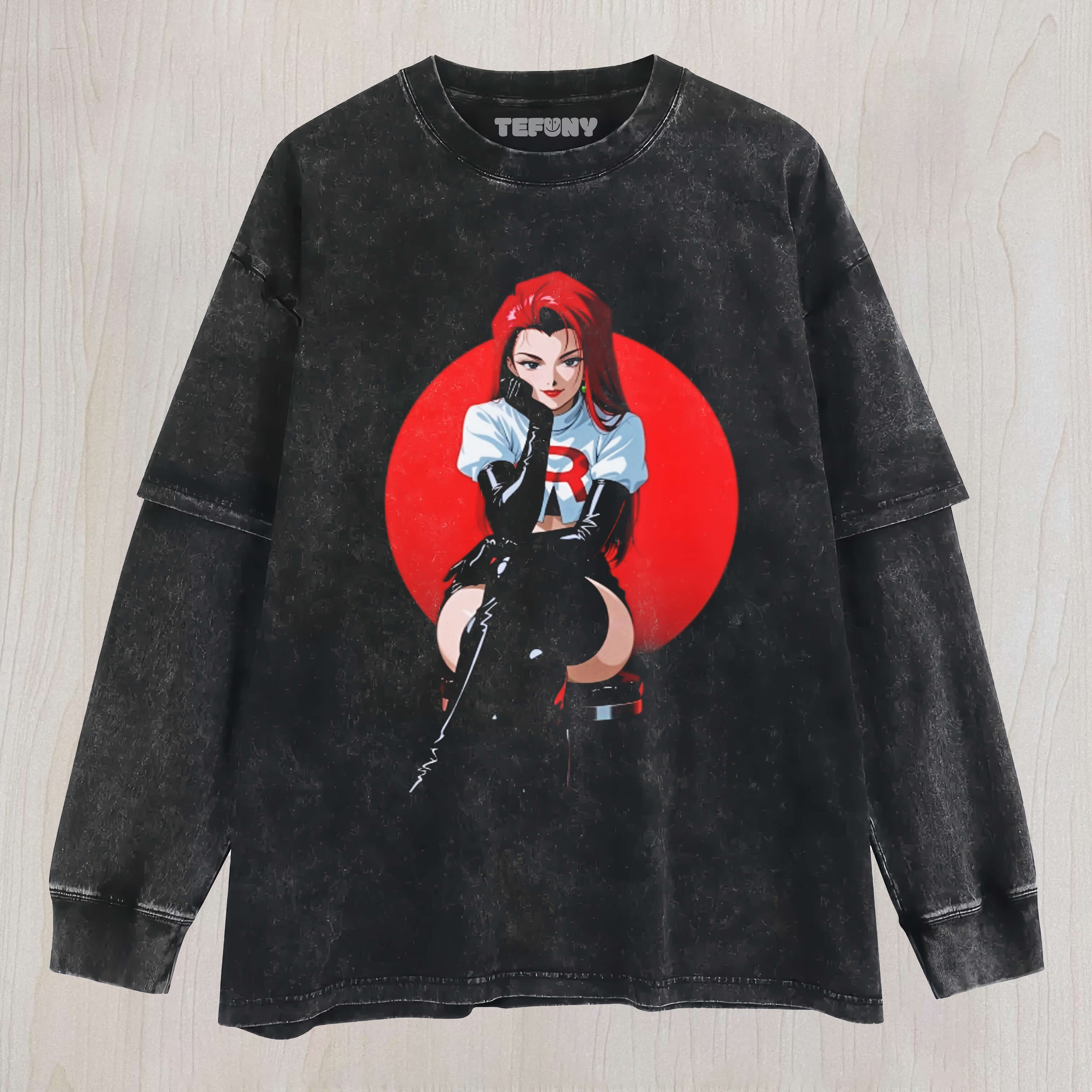 TEAM ROCKET VINTAGE V5 LAYERED LONG SLEEVE
