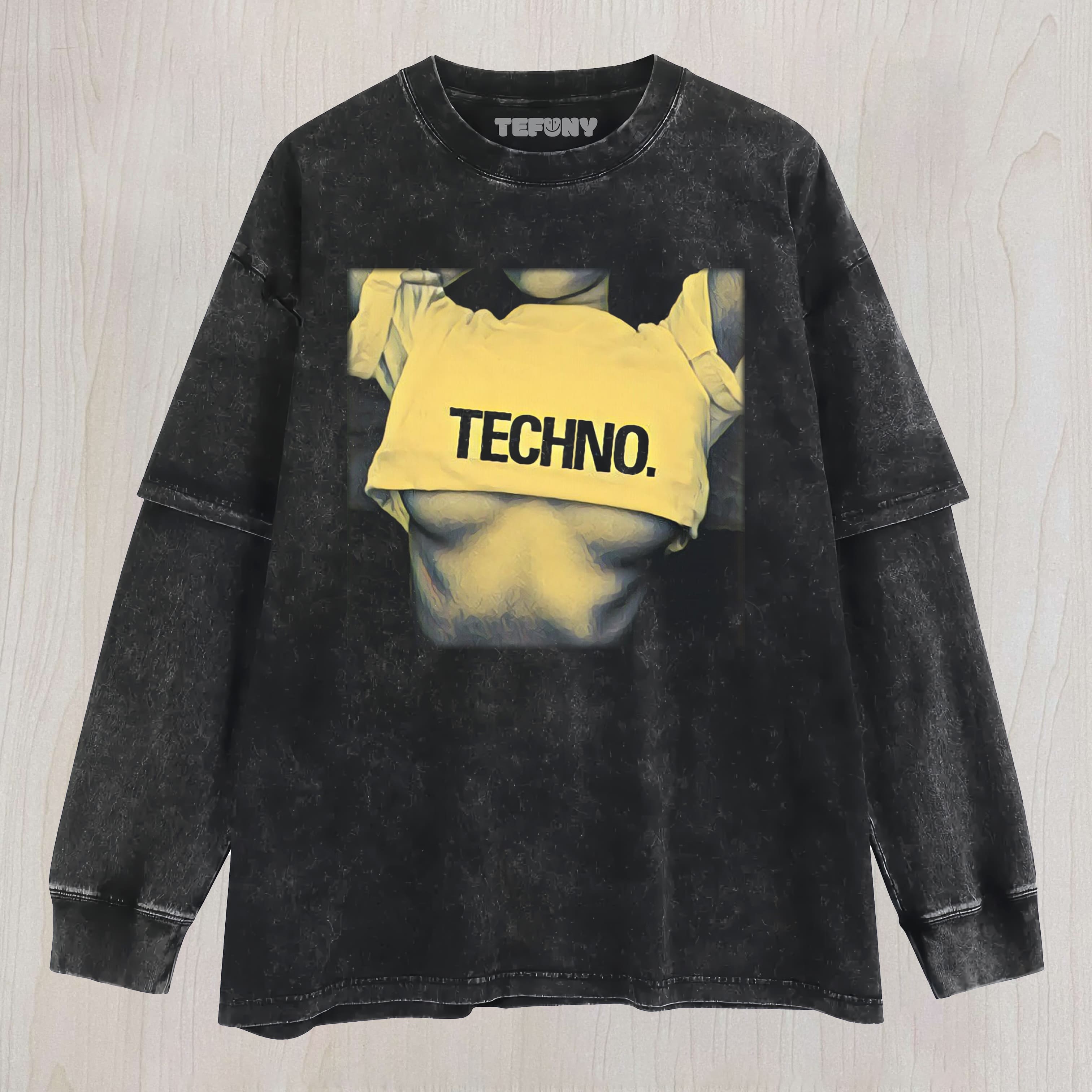 TECHNO SEXY LAYERED LONG SLEEVE