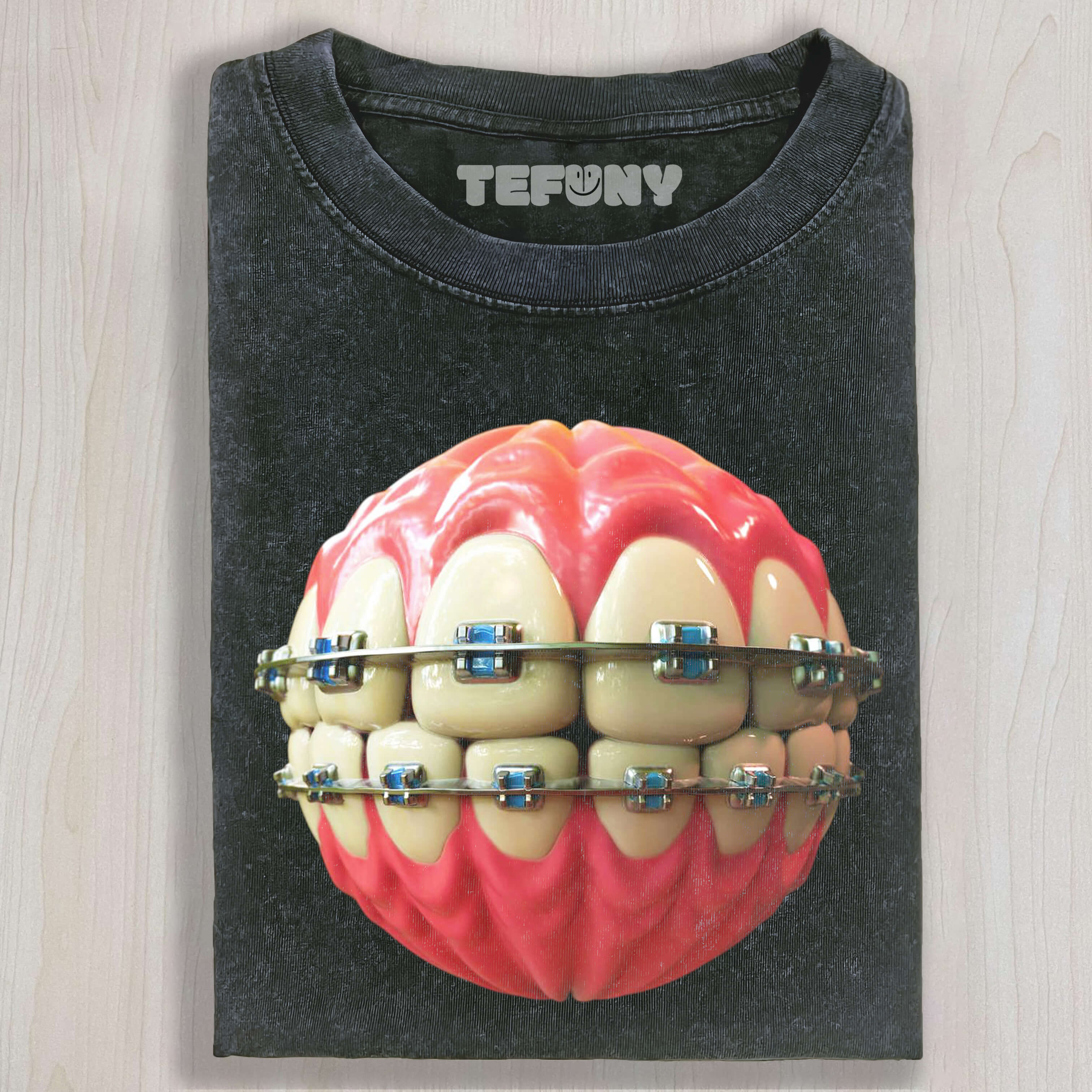 TEETH WITH BRACES T-SHIRT
